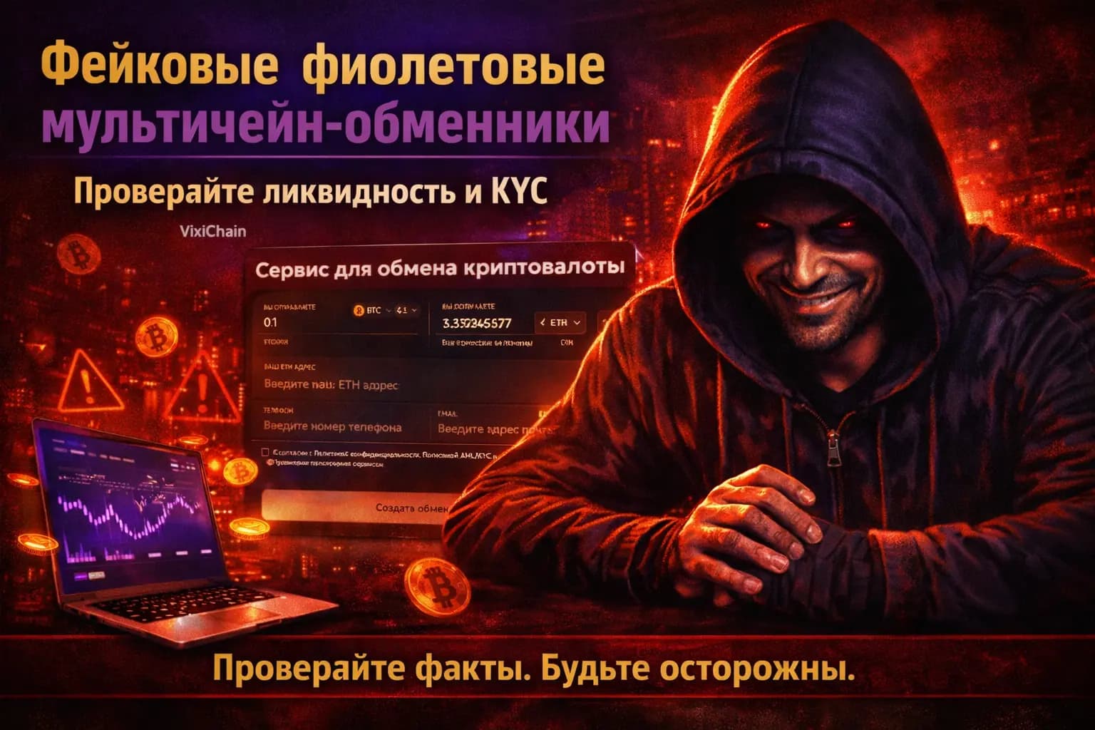 Фейк фиолетовые мультичейн‑обменники реальные обзоры, вебсайты и комментарии