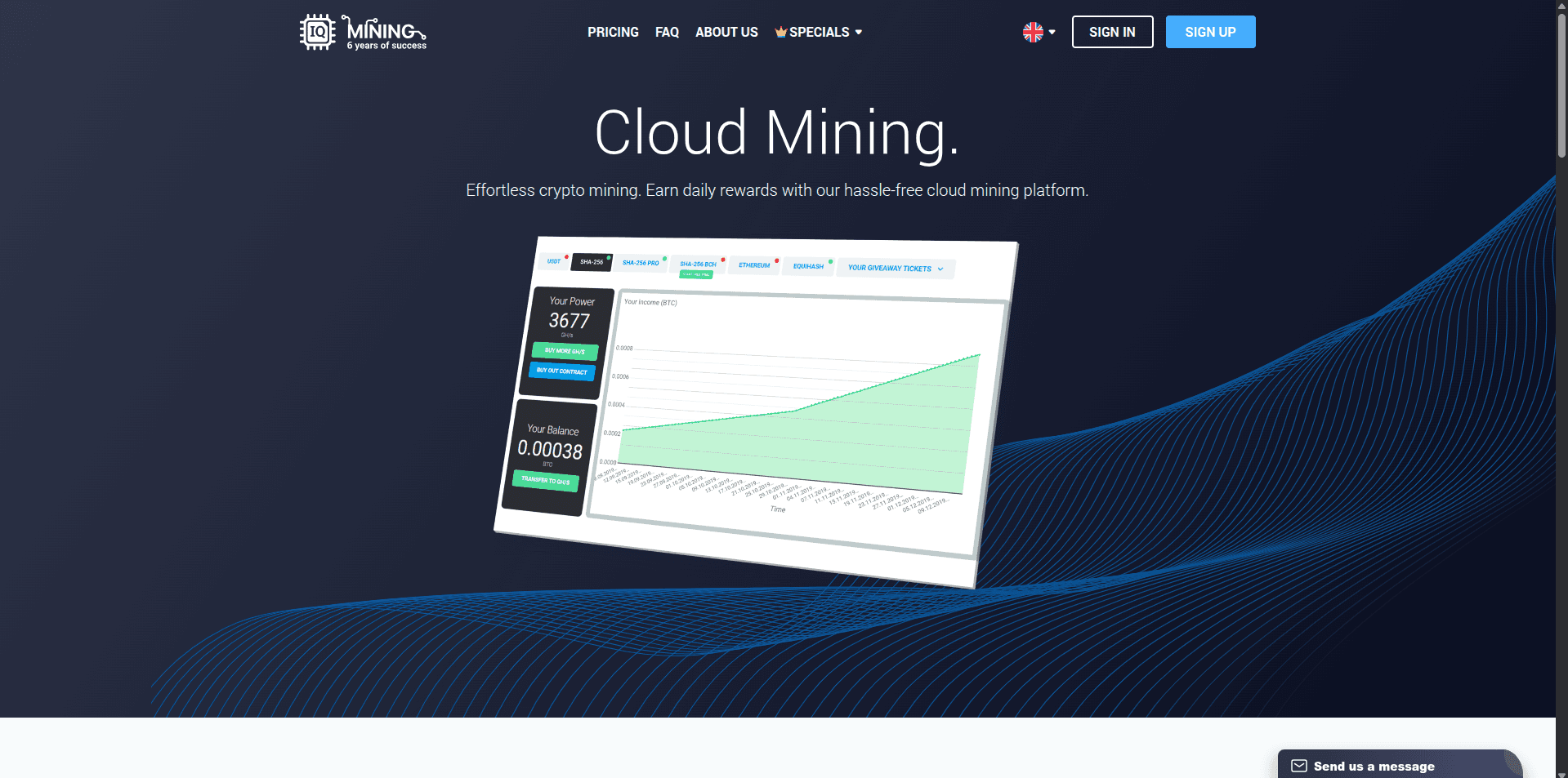 Screenshot iqmining.com - 1