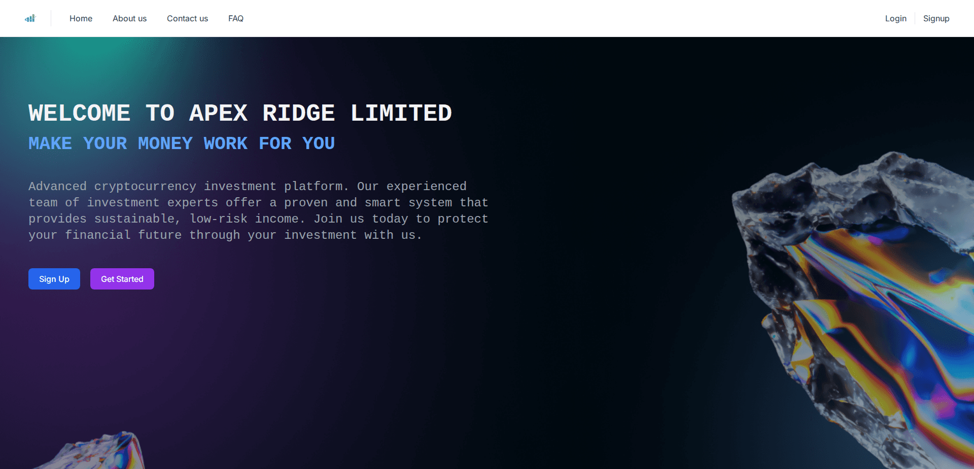 Website screenshot for https://apexridge.online/ - 1