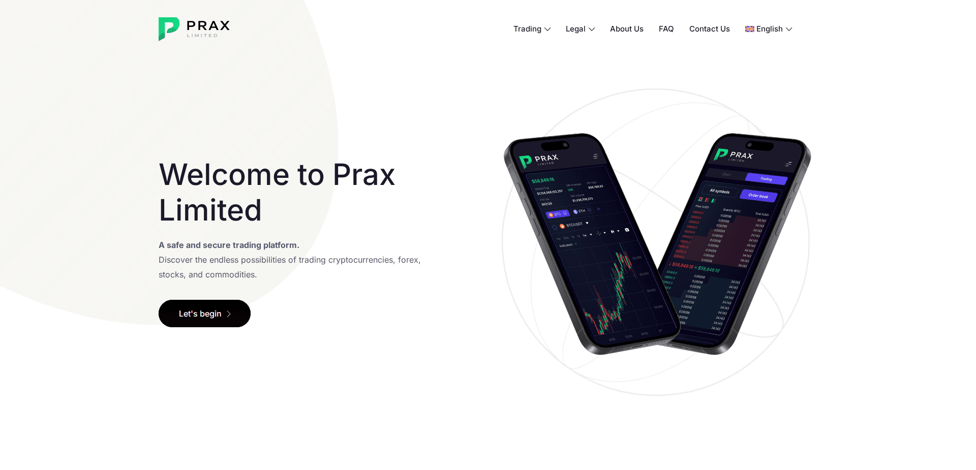 Website screenshot for https://praxlimited.com/ - 1