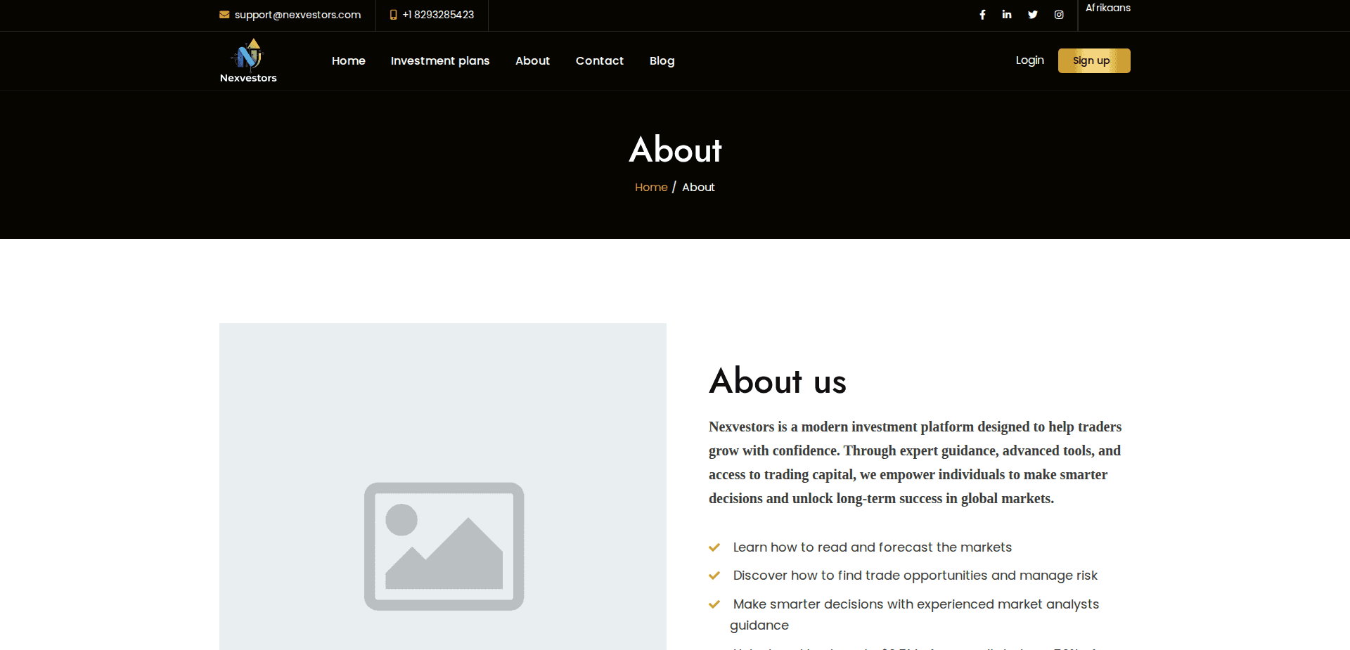 Website screenshot for https://nexvestors.com/ - 3