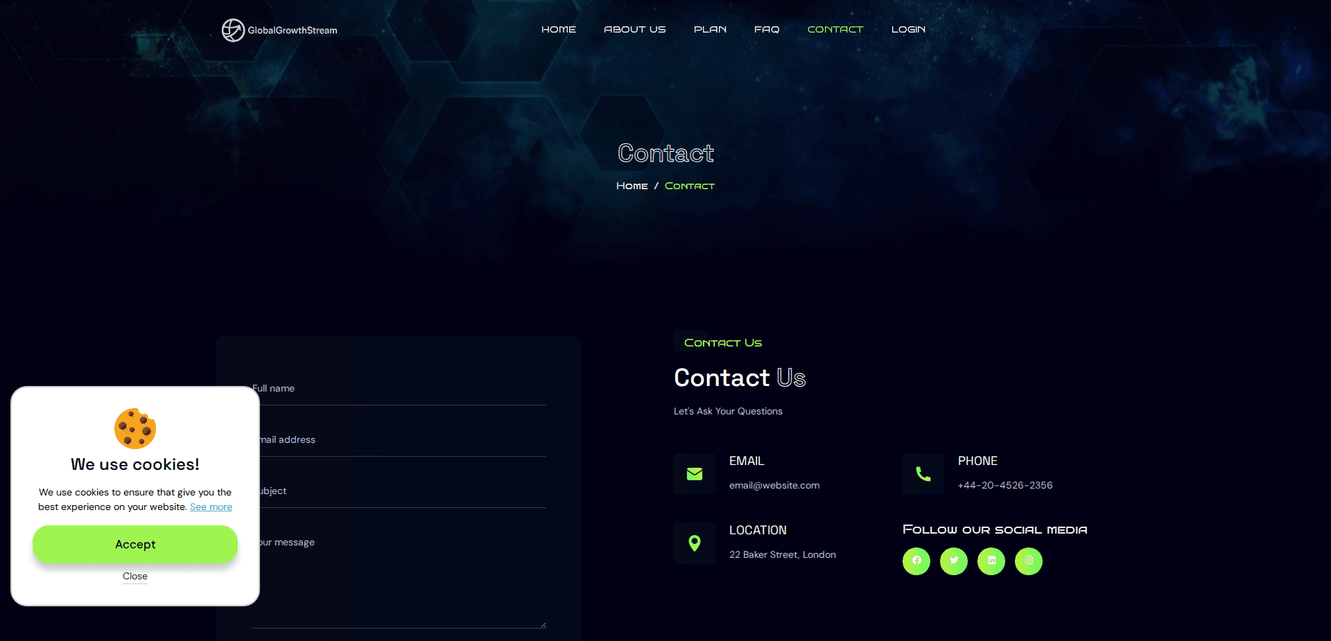 Website screenshot for https://globalgrowthstream.com/ - 2