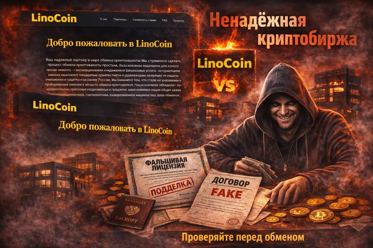 Ненадежная криптобиржа Честный обзор, вебсайты и комментарии