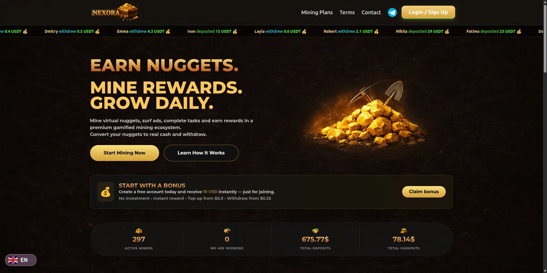 Screenshot nexora.surf - 1