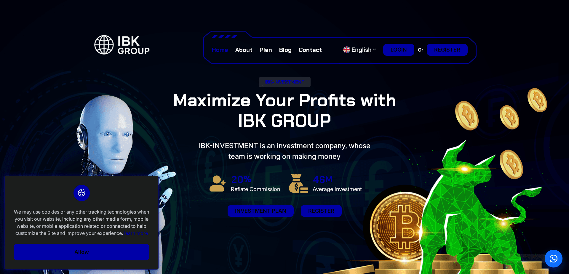 Website screenshot for https://ibk-investments.com/ - 1