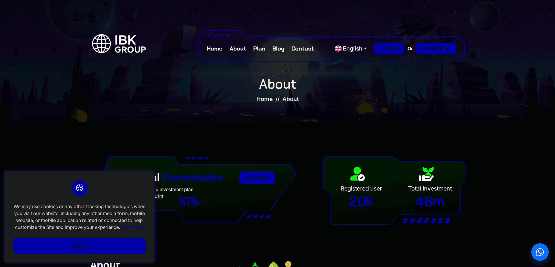 Website screenshot for https://ibk-investments.com/ - 3