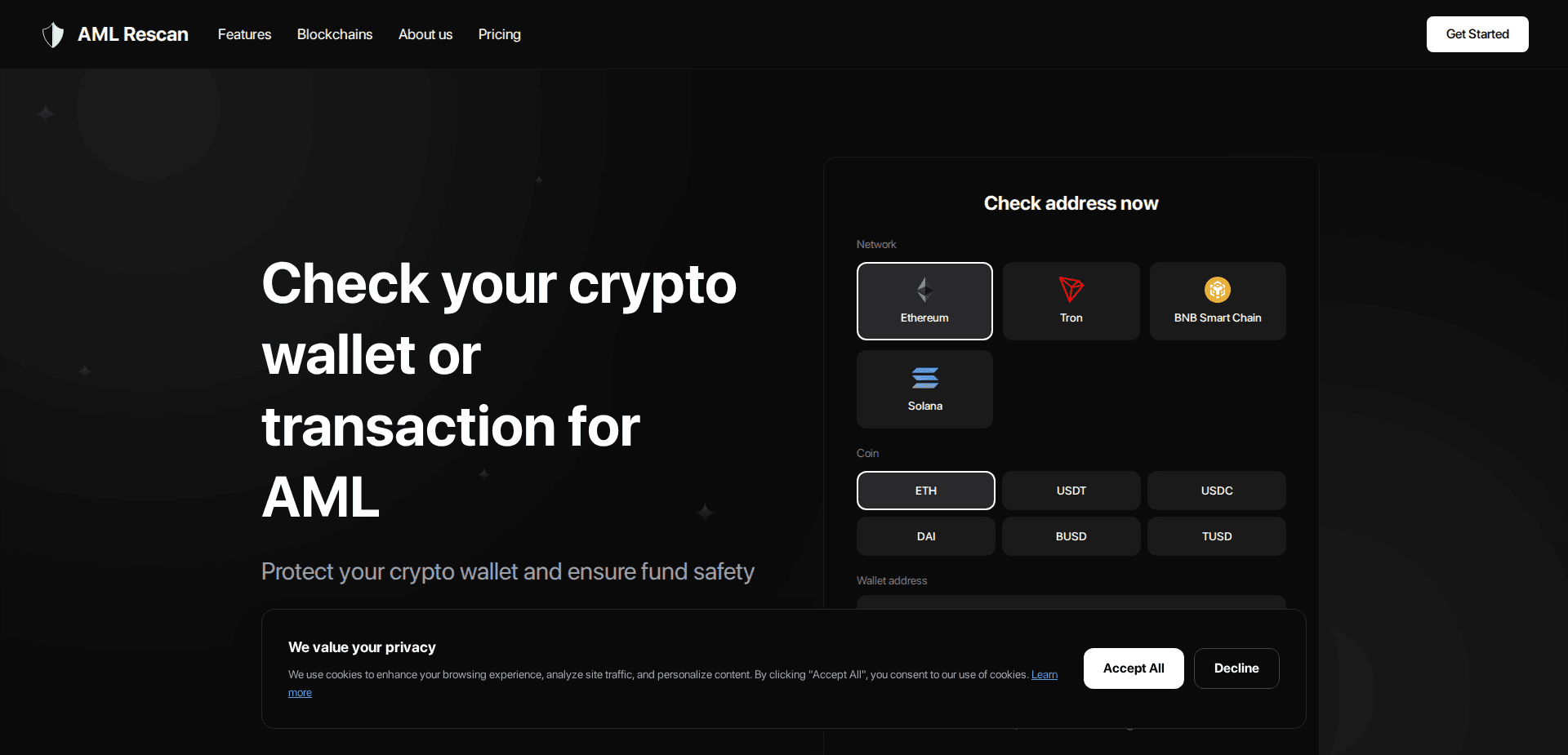 Website screenshot for https://aml-rescan.cc/ - 1