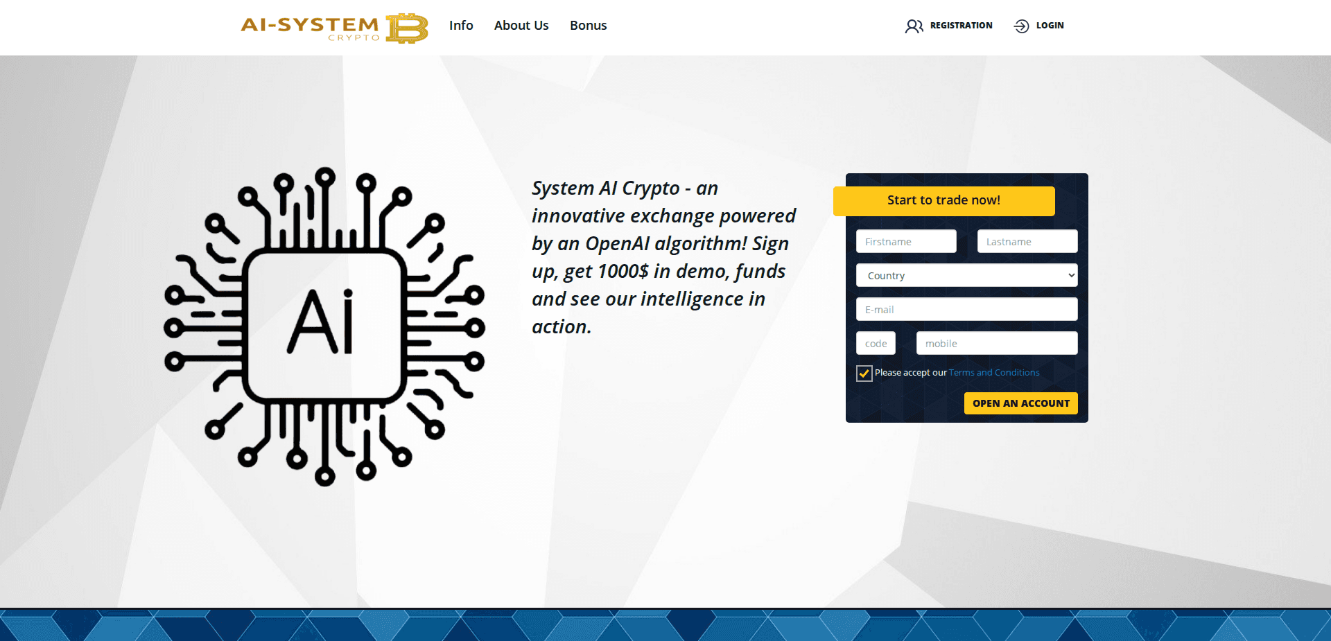 Website screenshot for https://crypto-ai-system.ink/ - 1