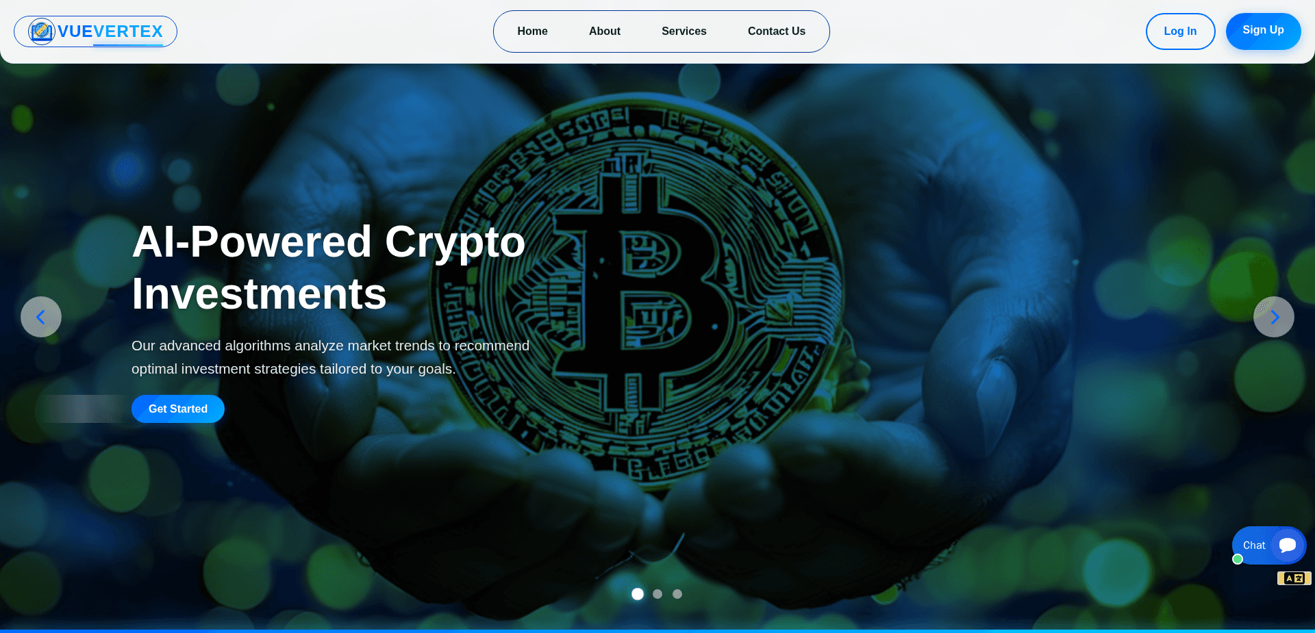 Website screenshot for https://vuevertex.com/ - 1