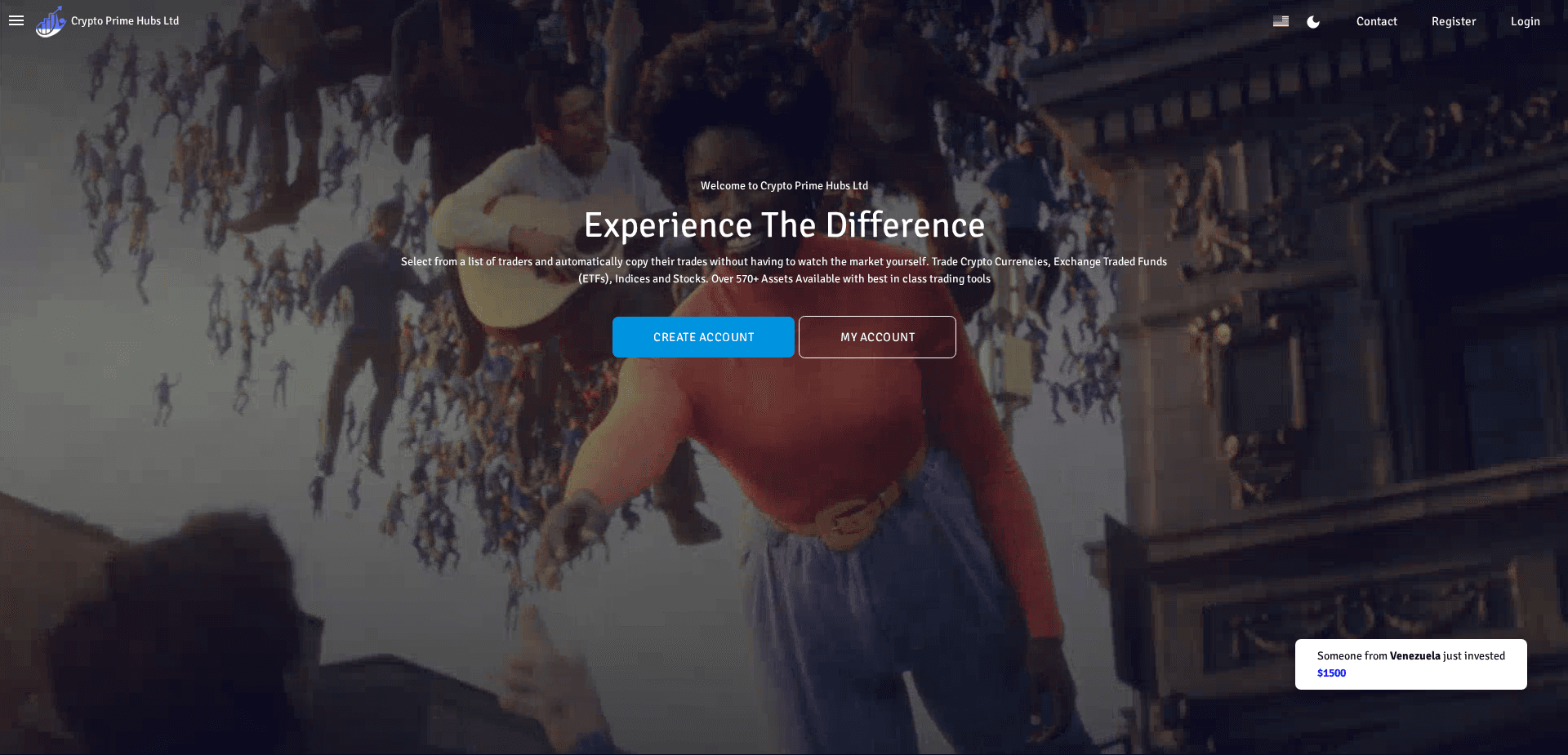 Website screenshot for https://cryptoprimehubs.live/ - 1