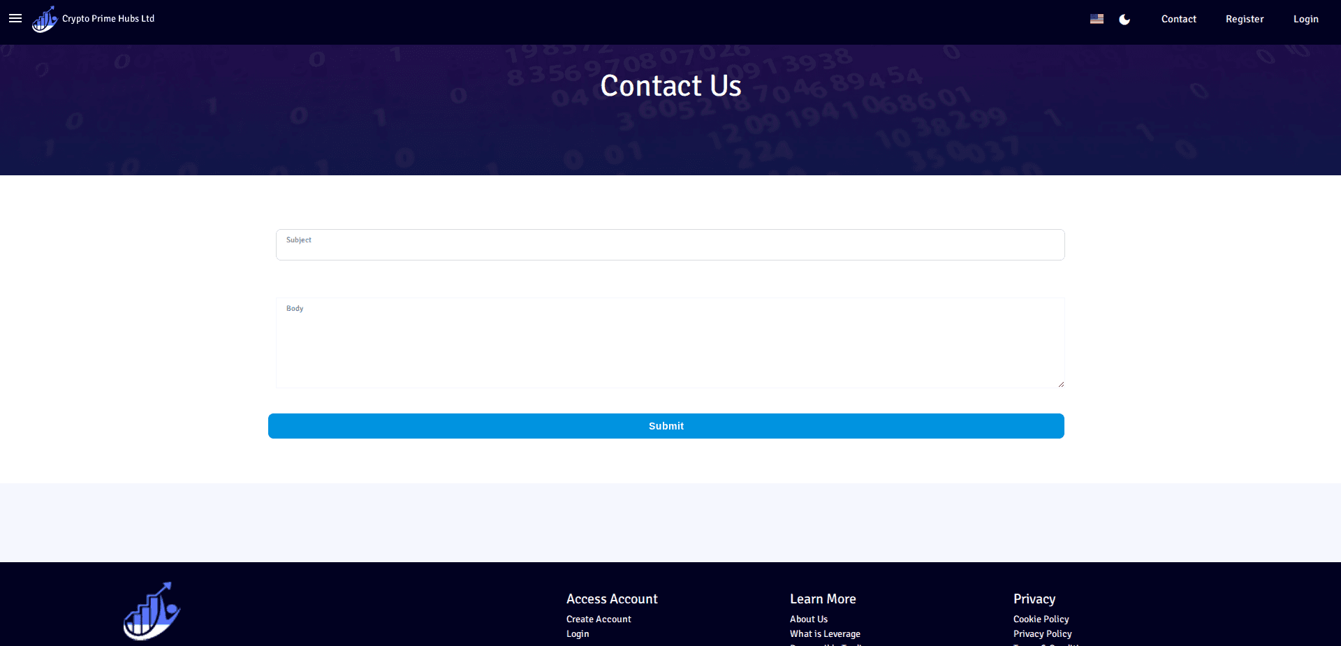 Website screenshot for https://cryptoprimehubs.live/ - 2