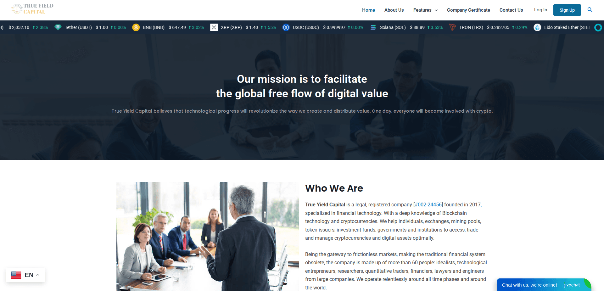 Website screenshot for https://trueyieldcapital.com/ - 3