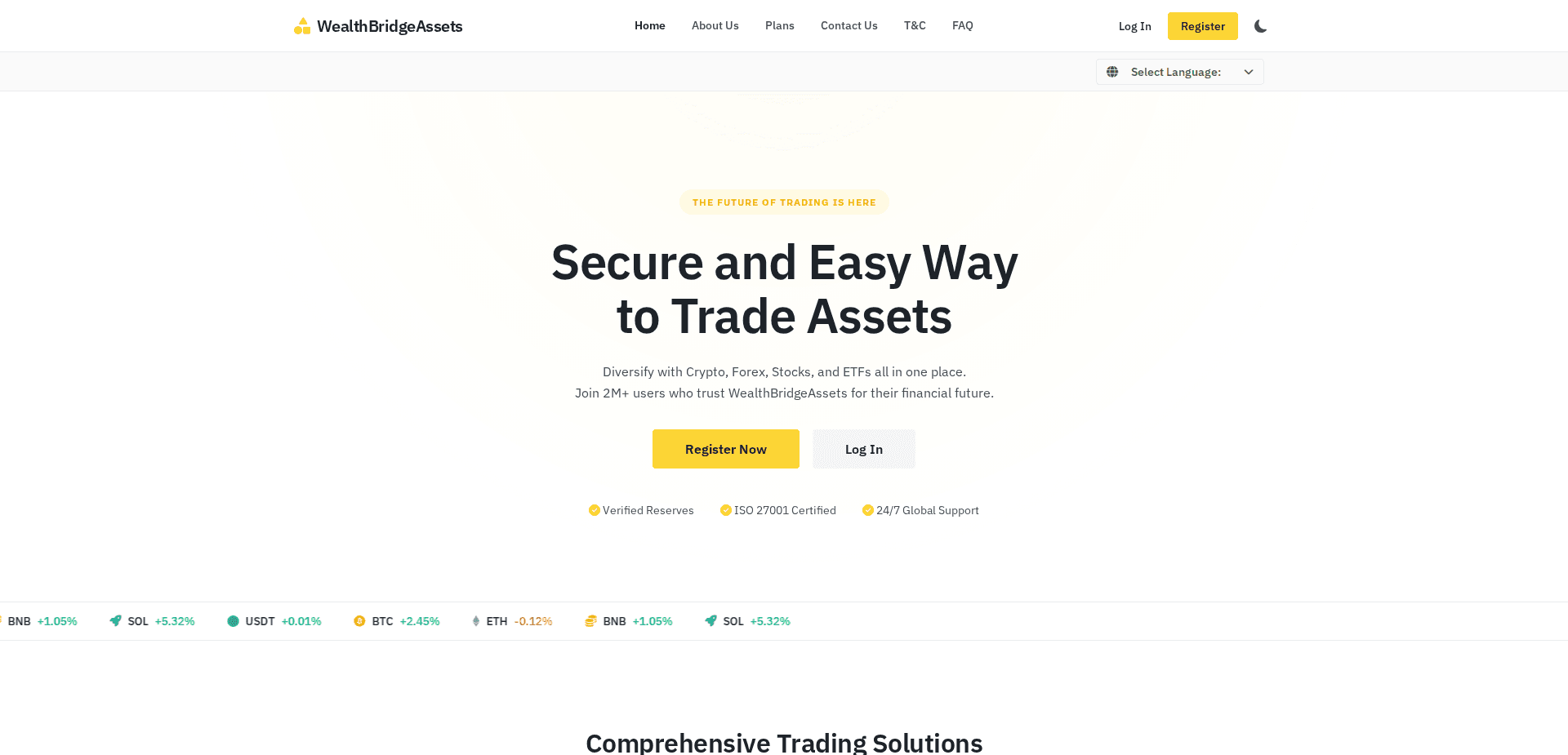 Website screenshot for https://wealthbridgeassets.com/ - 1