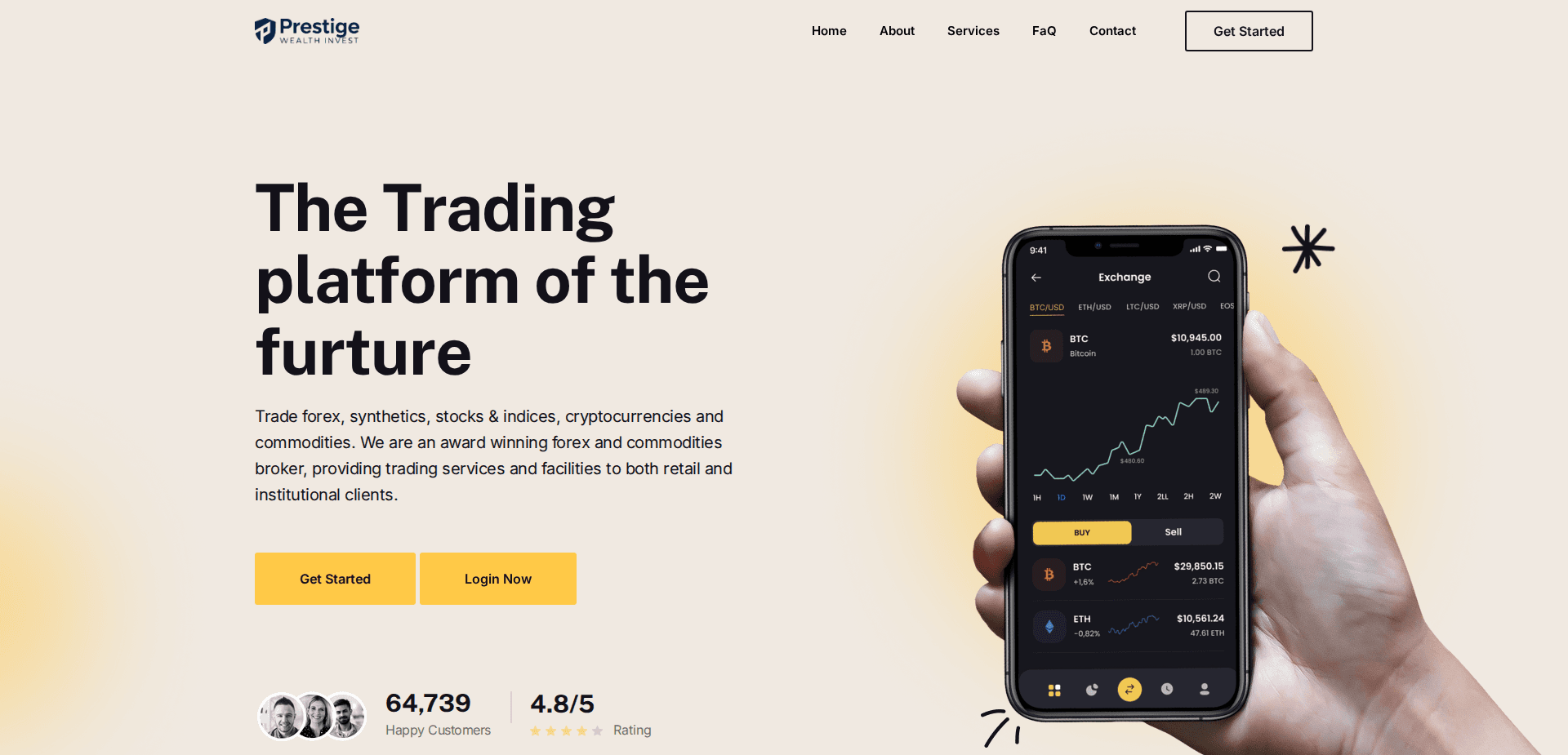 Website screenshot for https://prestigewealth.live/ - 1