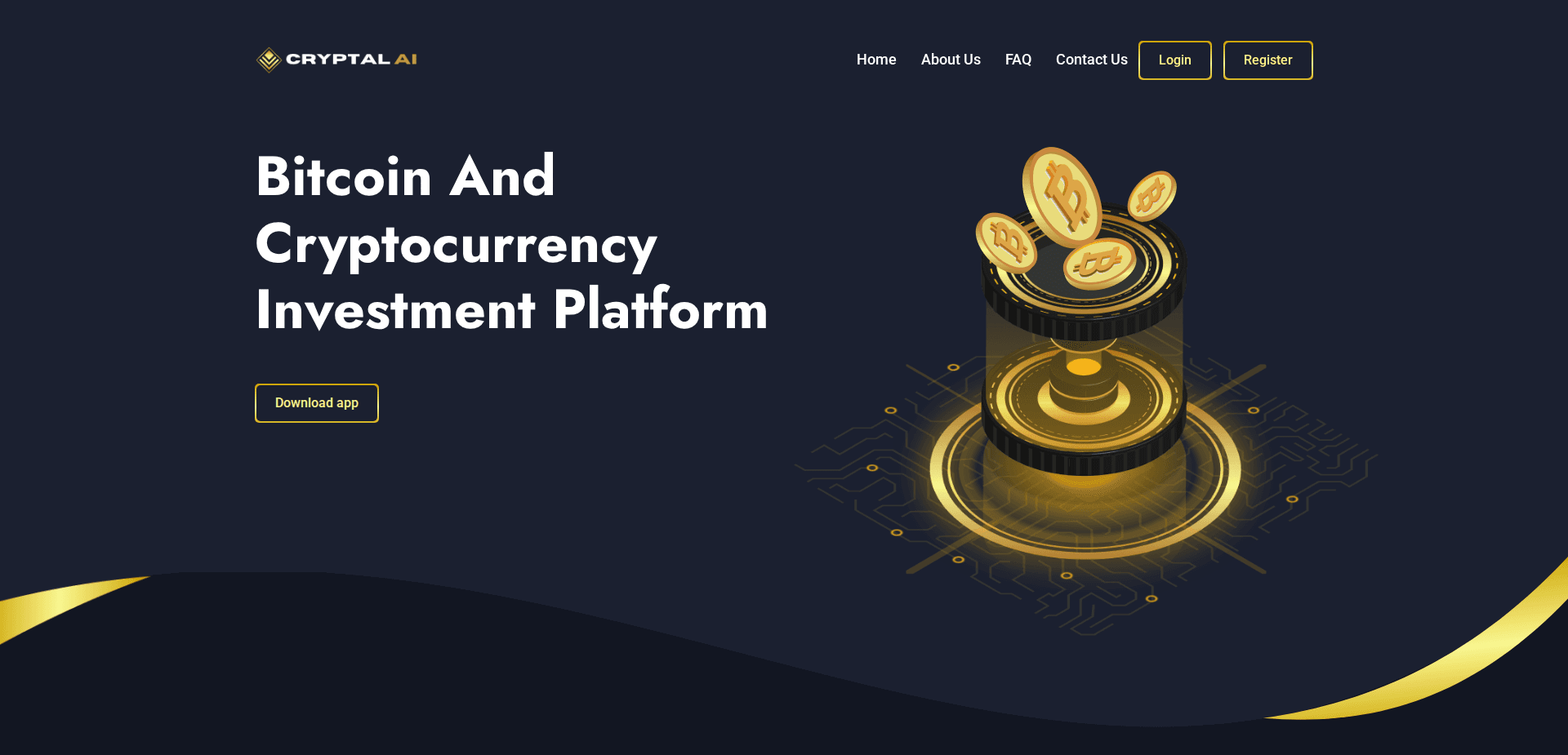 Website screenshot for https://cryptal-ai.live/ - 1