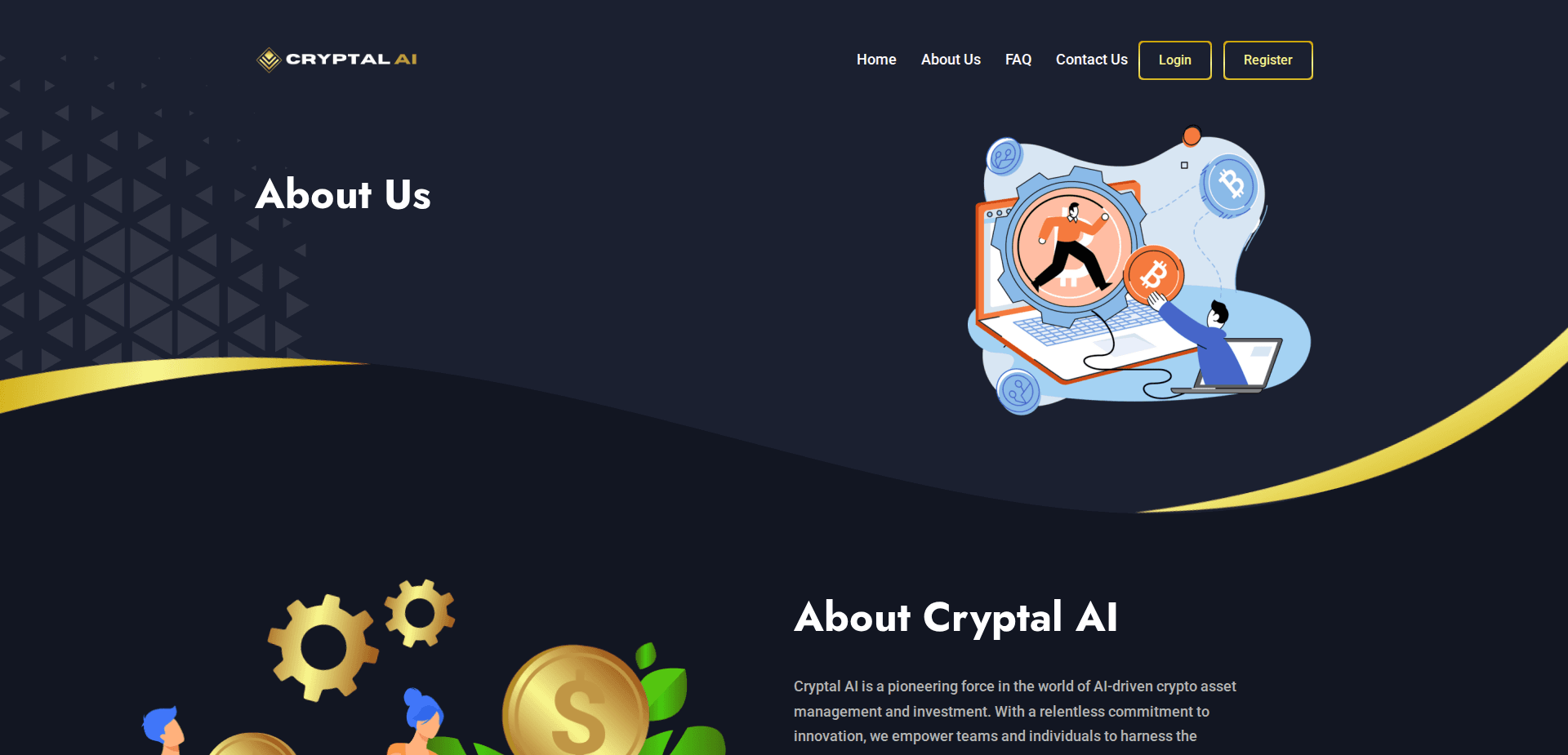 Website screenshot for https://cryptal-ai.live/ - 3