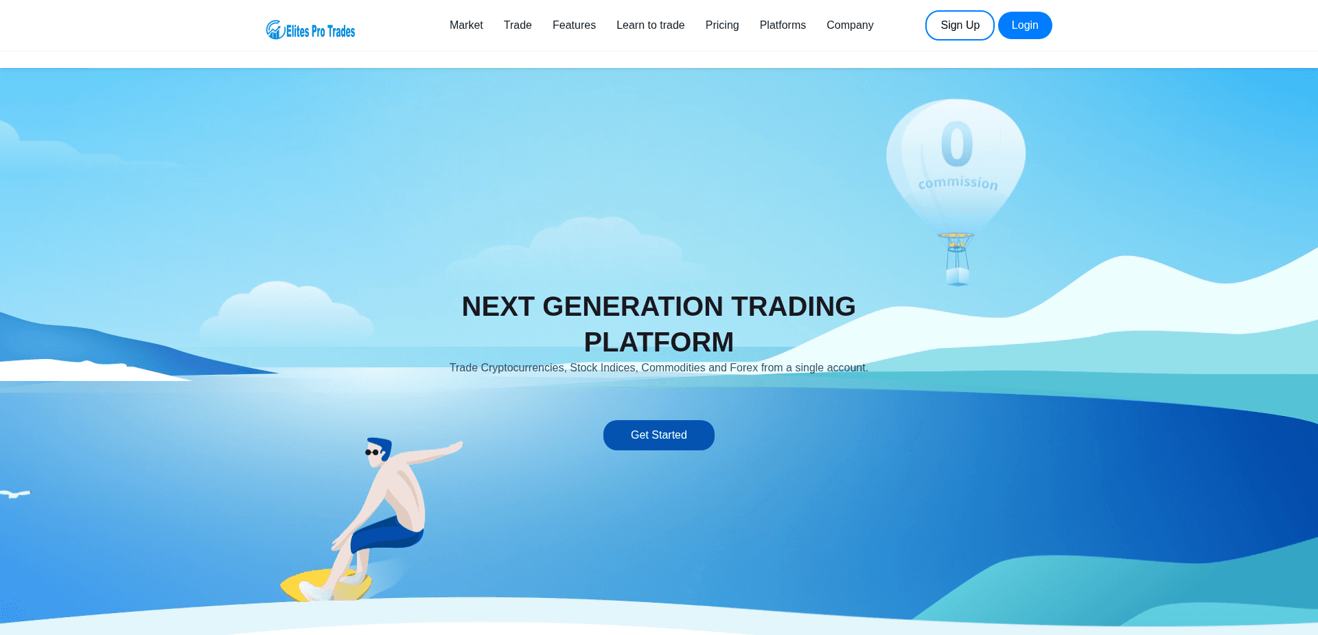 Website screenshot for https://elitesprotrade.com/ - 1