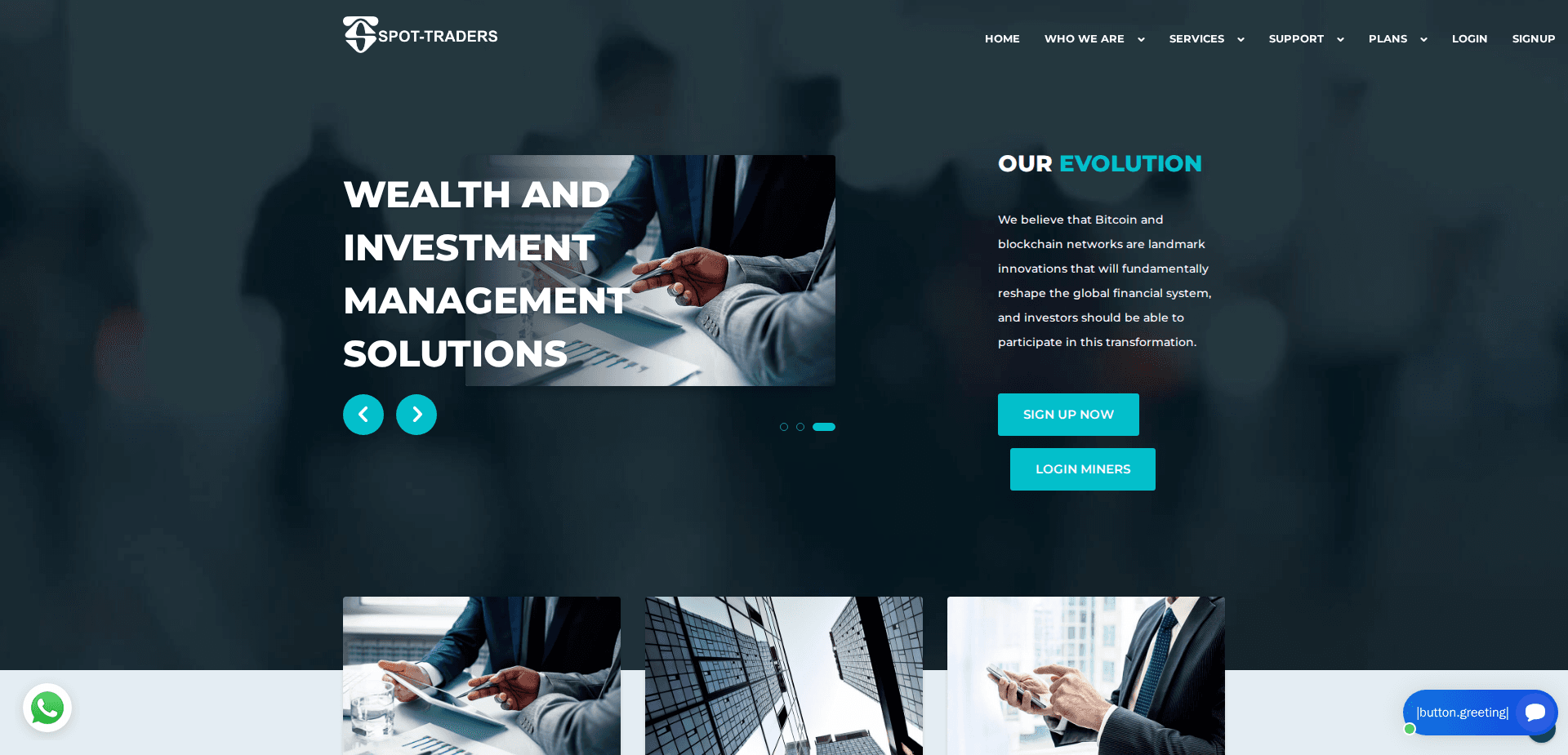 Website screenshot for https://spot-traders.com/ - 1