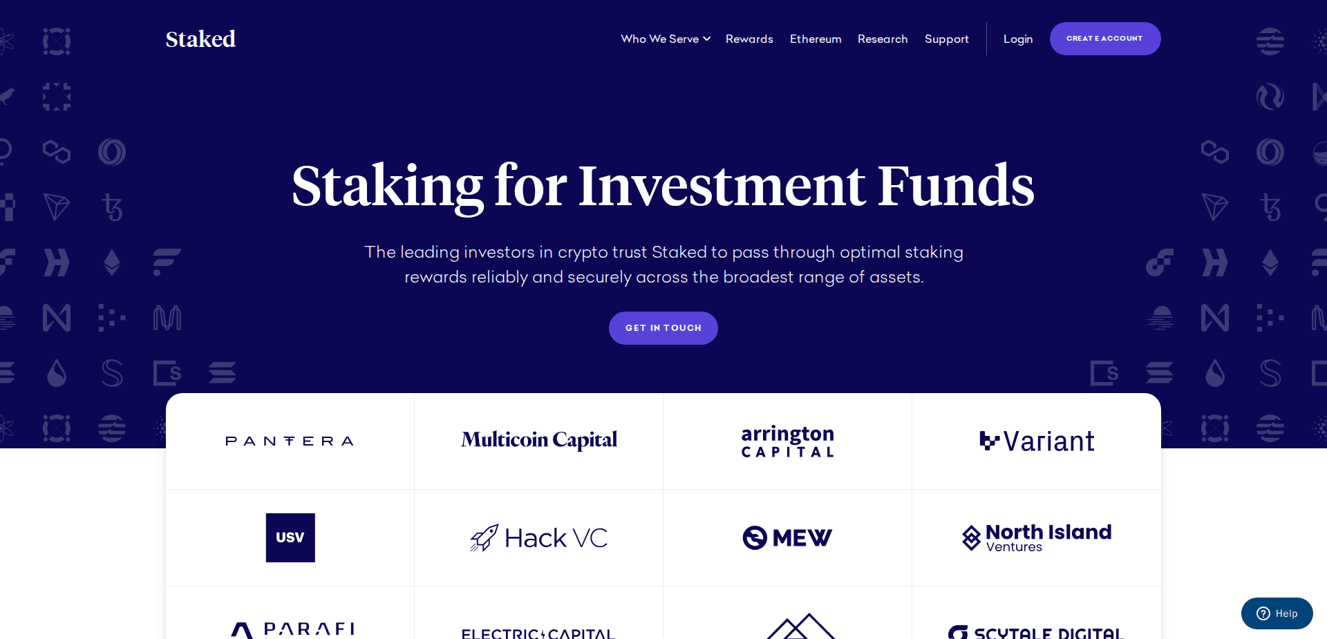 Website screenshot for https://staking.staked.us/ - 1