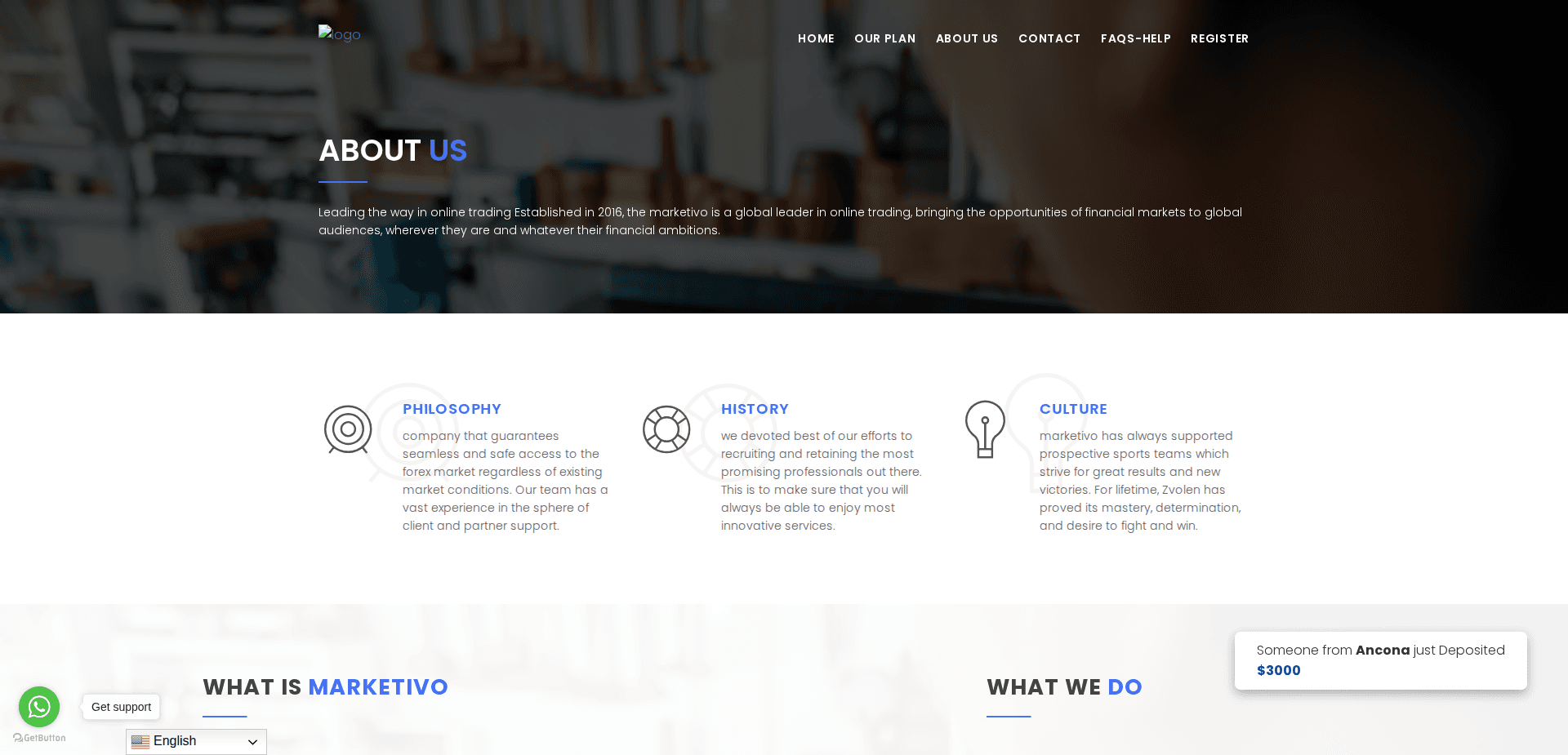 Website screenshot for https://marketivo.autos/ - 3