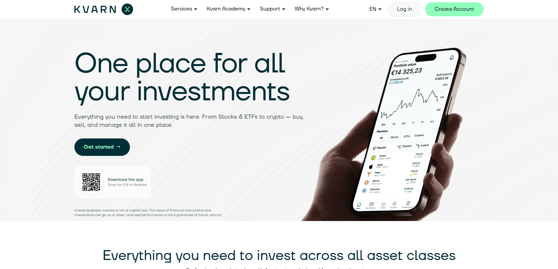 Website screenshot for https://kvarnx.com/ - 1