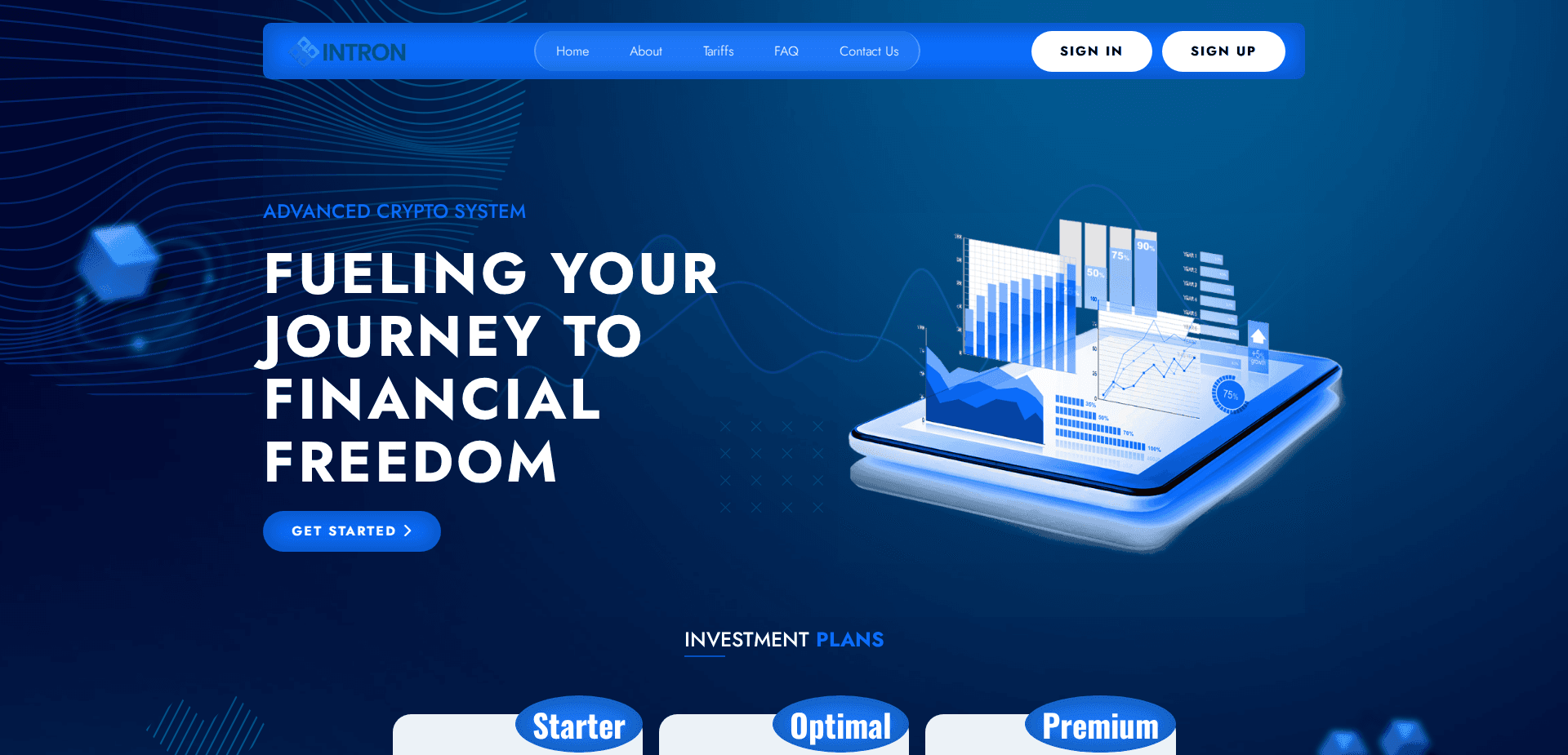 Website screenshot for https://intron.top/ - 1