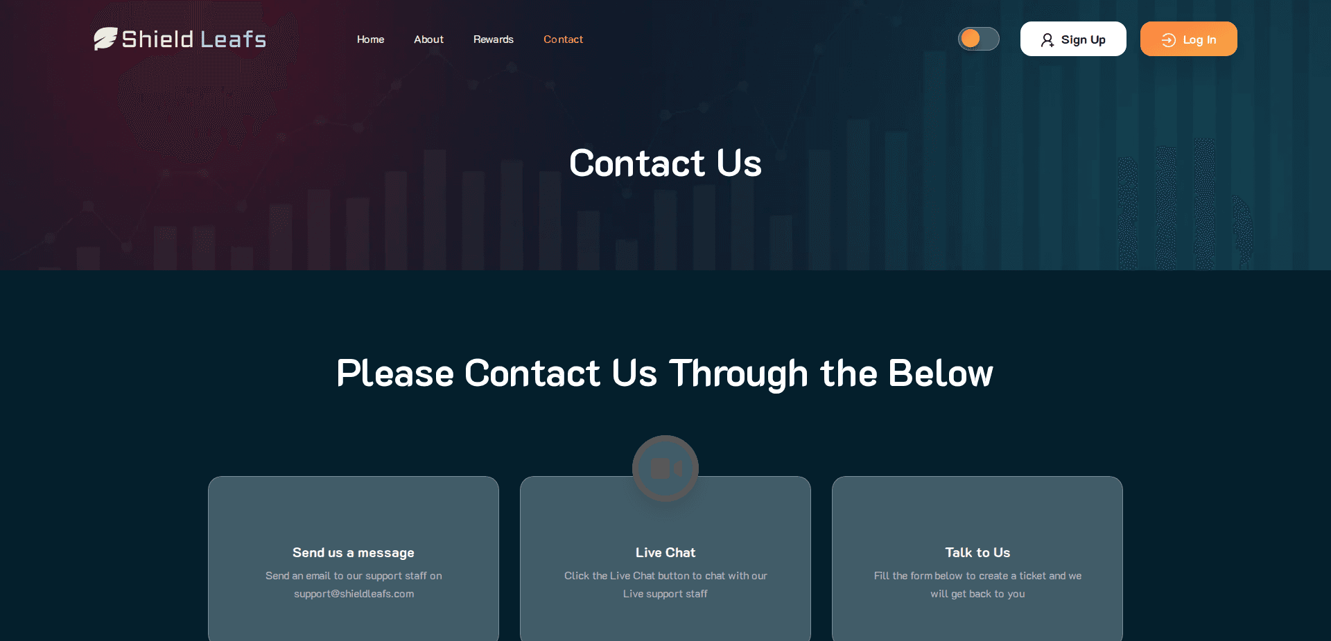 Website screenshot for https://shieldleafs.com/ - 2