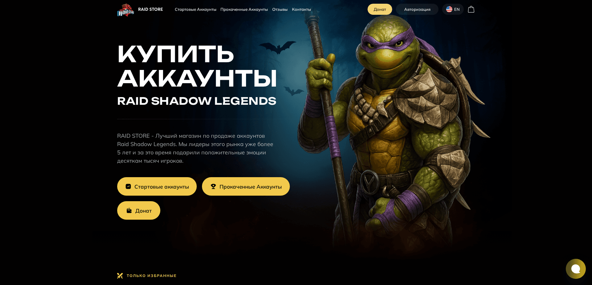Website screenshot for https://raid-store.ru/ - 1