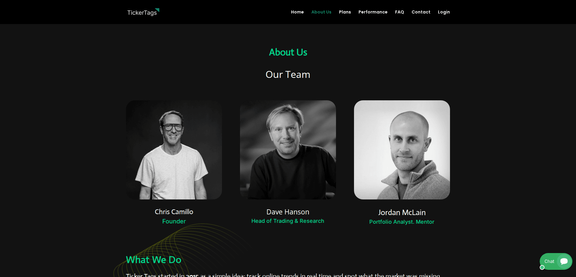 Website screenshot for https://ticker-tags.com/ - 2