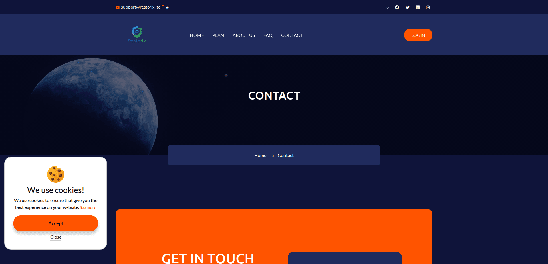 Website screenshot for https://restorix.ltd/ - 2