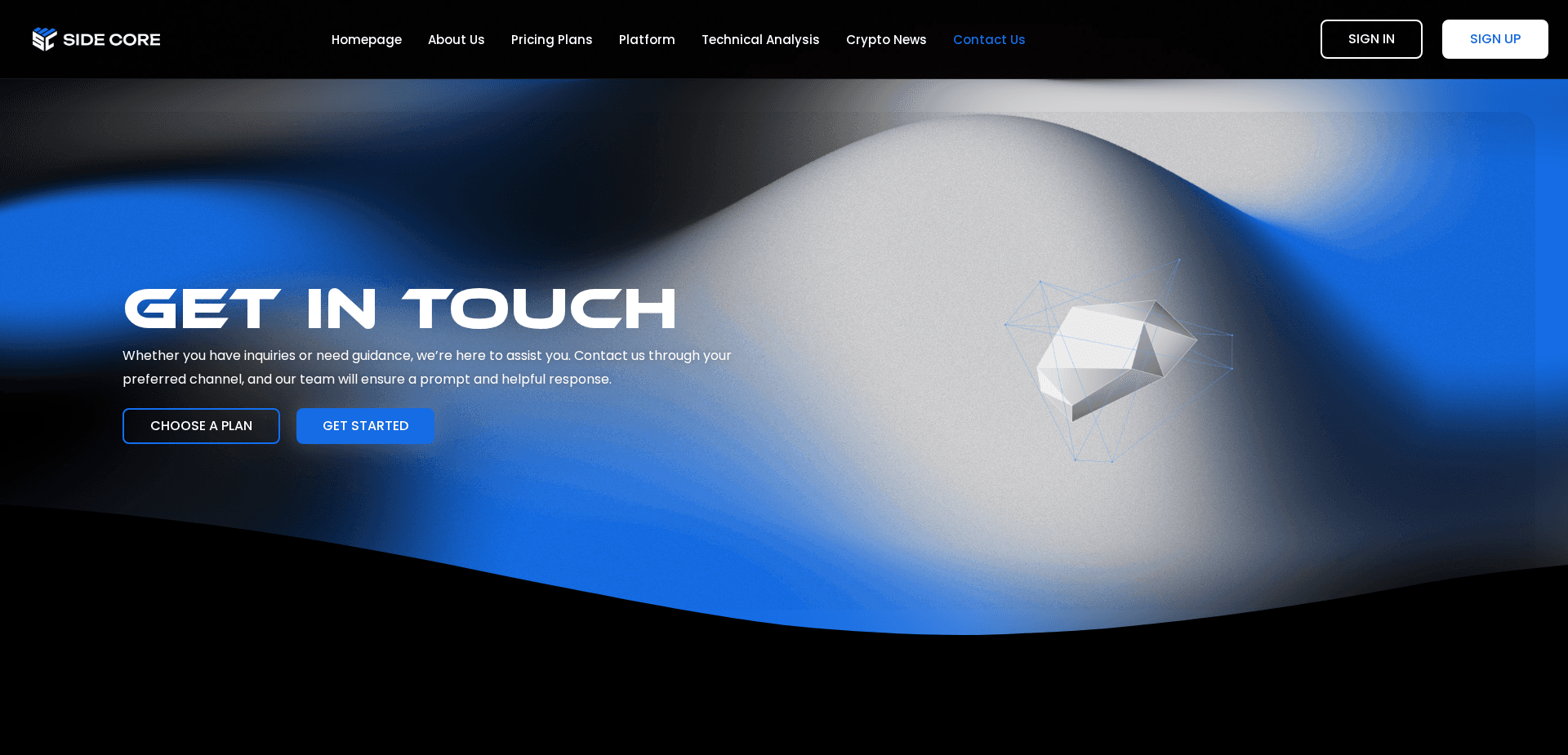 Website screenshot for https://sidecore.co/ - 2