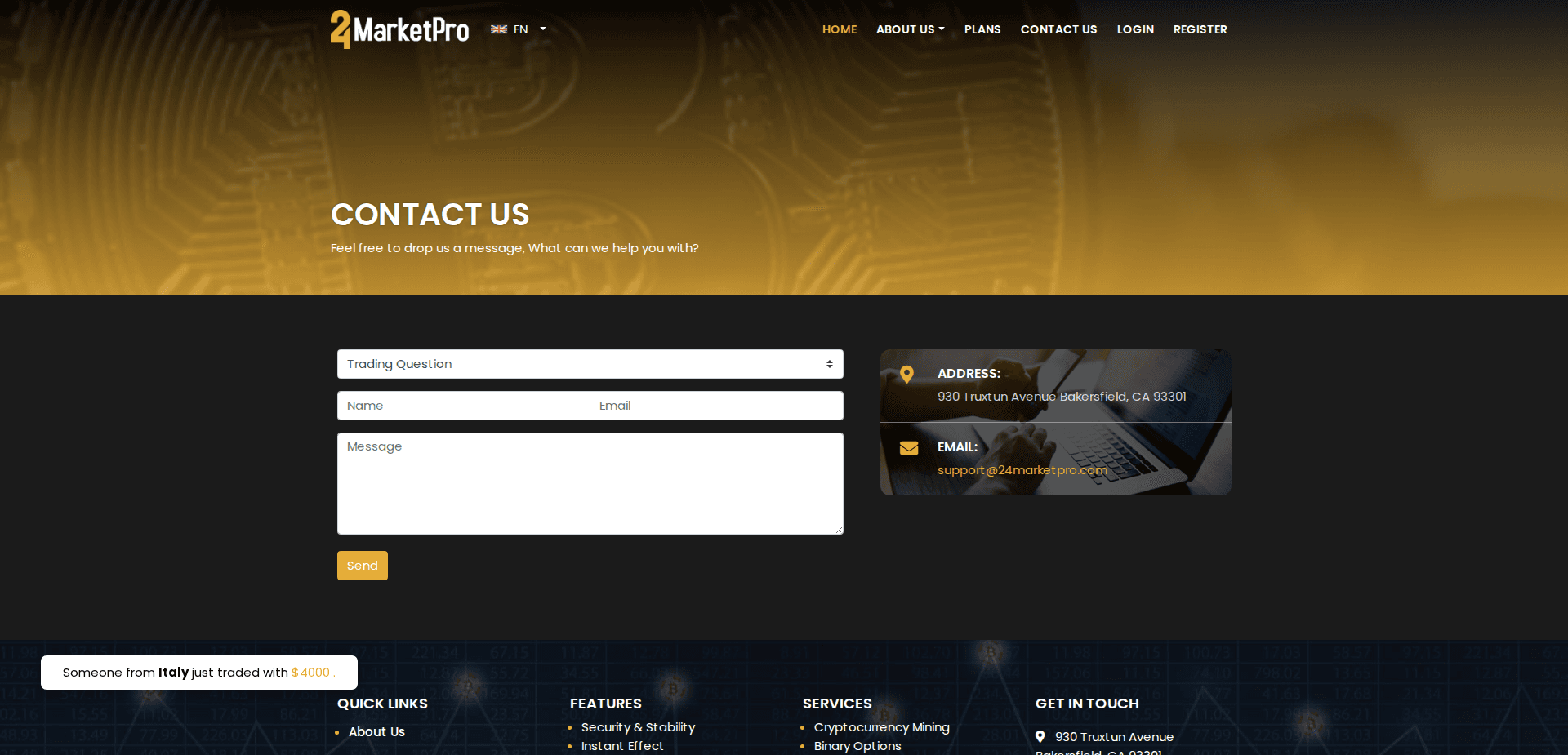 Website screenshot for https://24marketpro.com/ - 2