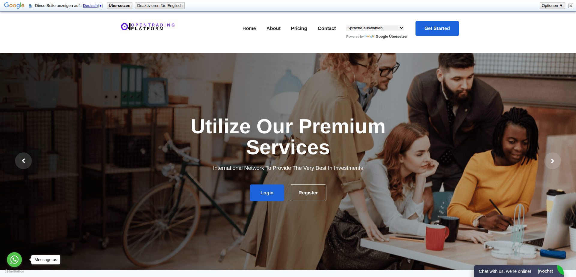 Website screenshot for https://opentrading-platform.com/ - 1