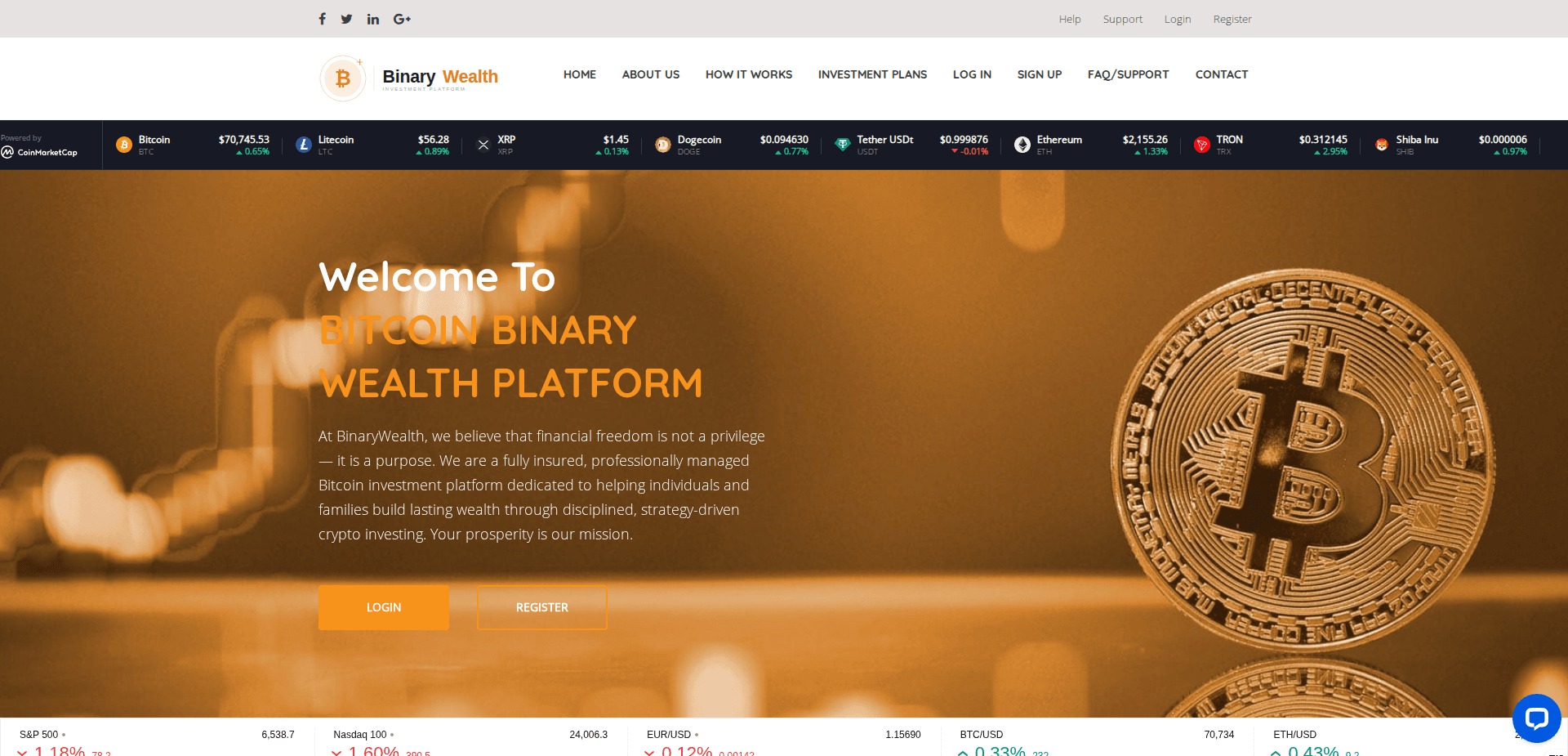 Website screenshot for https://binarywealthplatform.com/ - 1