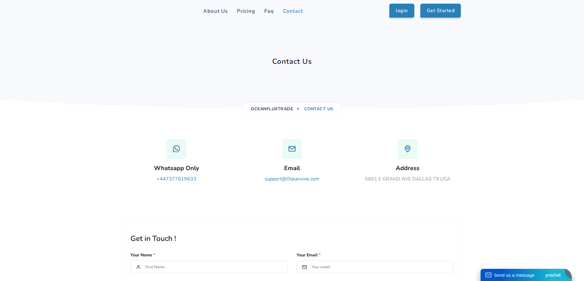 Website screenshot for https://oceanfluxtrades.live/ - 3