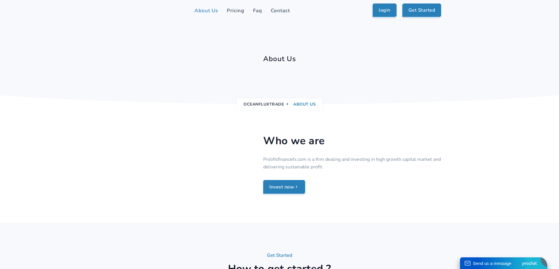 Website screenshot for https://oceanfluxtrades.live/ - 2