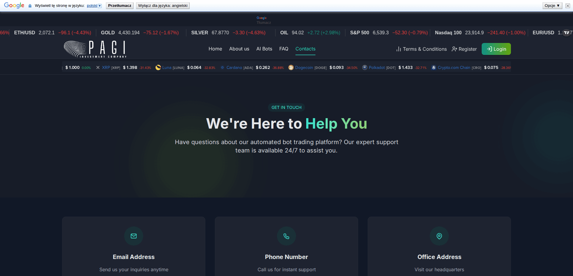 Website screenshot for https://pagi-inv.com/ - 3