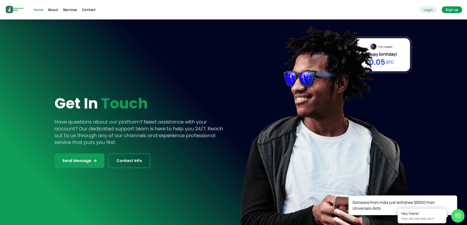 Website screenshot for https://universals-bots.com/ - 3