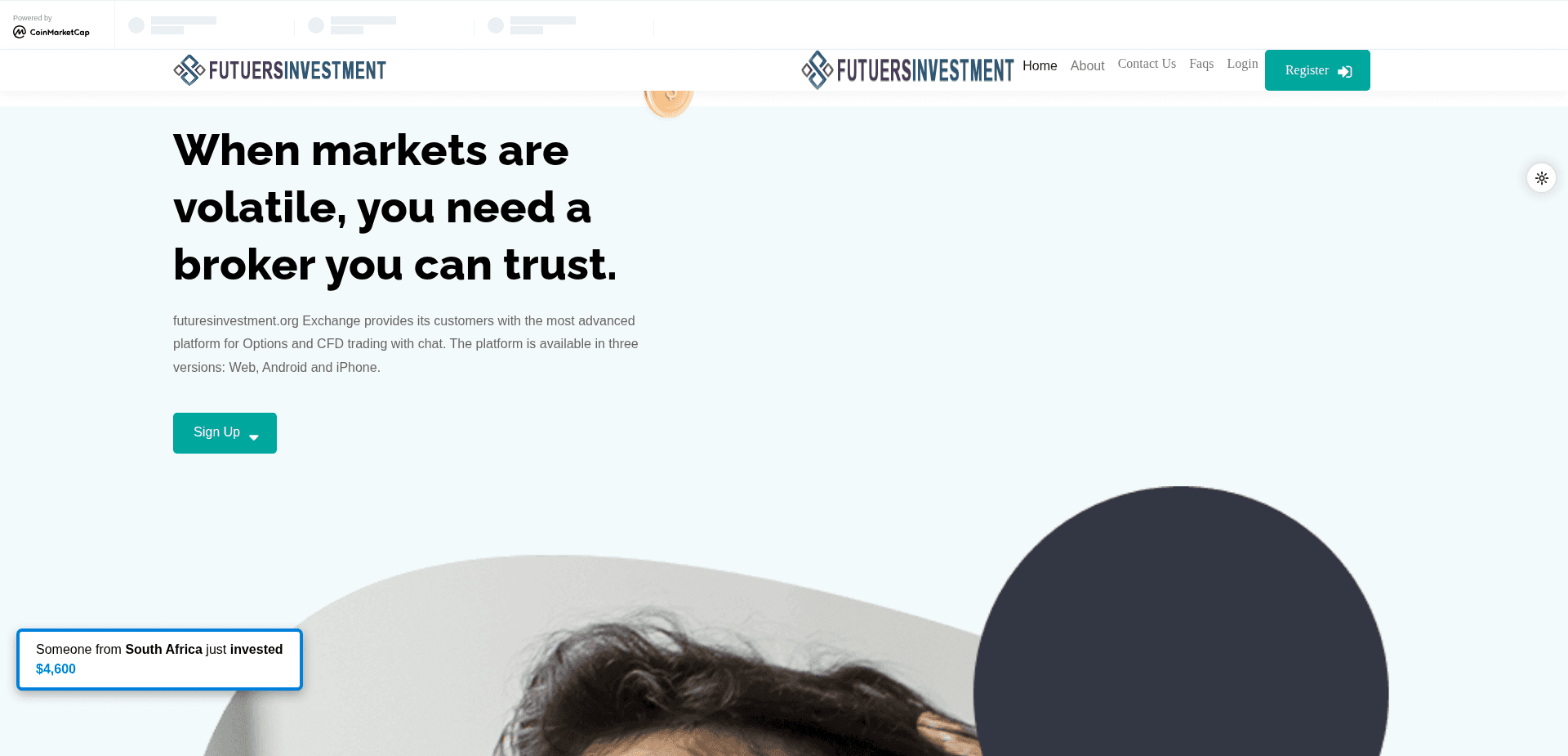 Website screenshot for https://futuresinvestment.org/ - 1