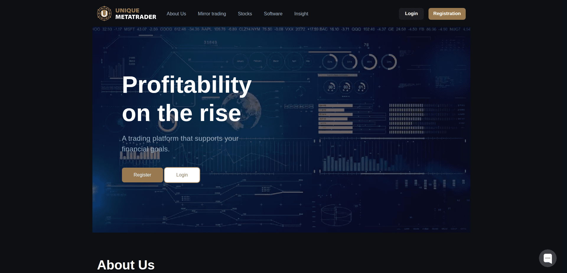 Website screenshot for https://uniquemetatrader.com/ - 1