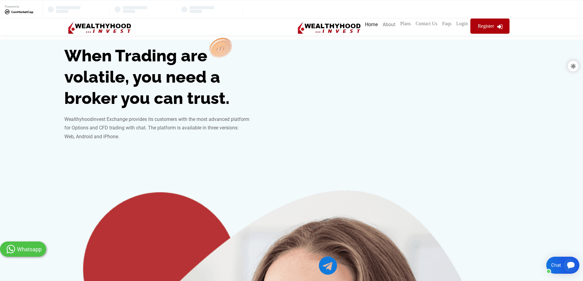 Website screenshot for https://wealthyhoodinvest.online/ - 1