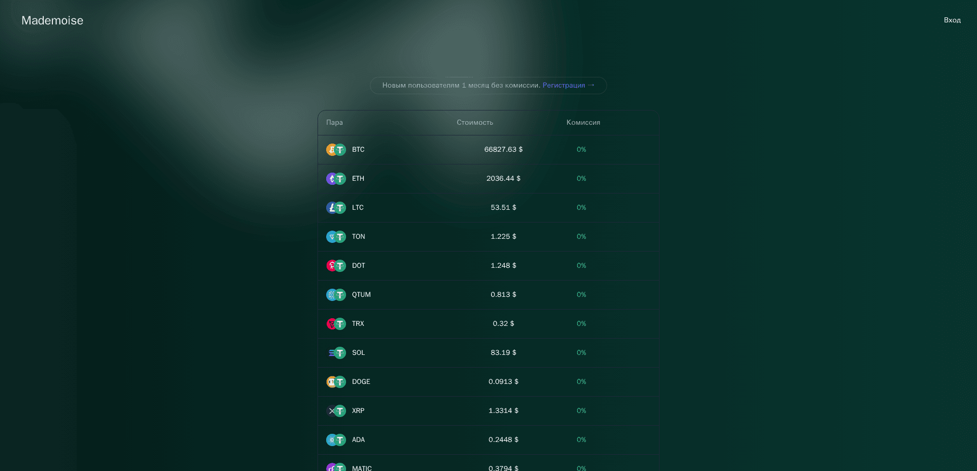 Website screenshot for https://mademoise.com/ - 1