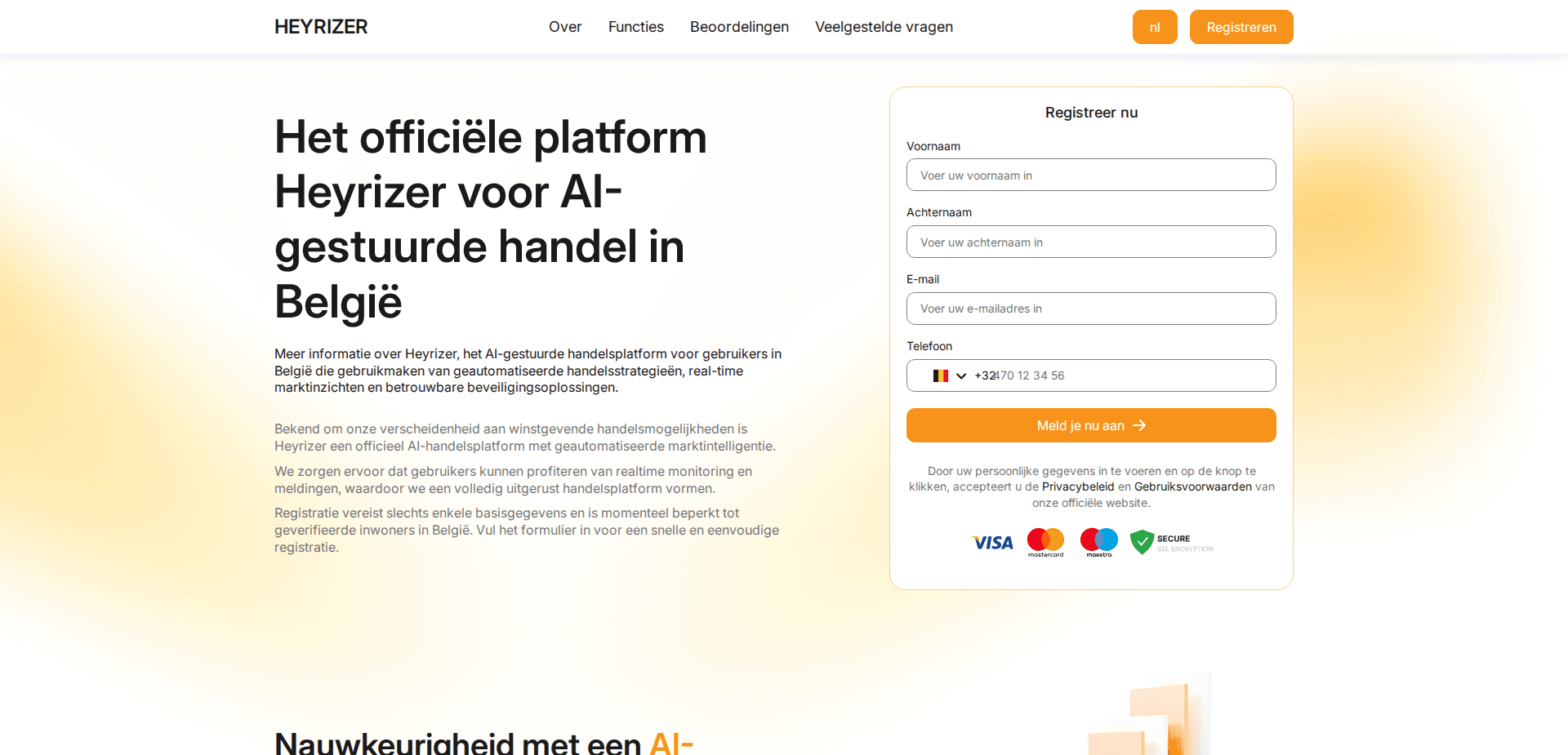 Website screenshot for https://heyrizer.com/ - 1