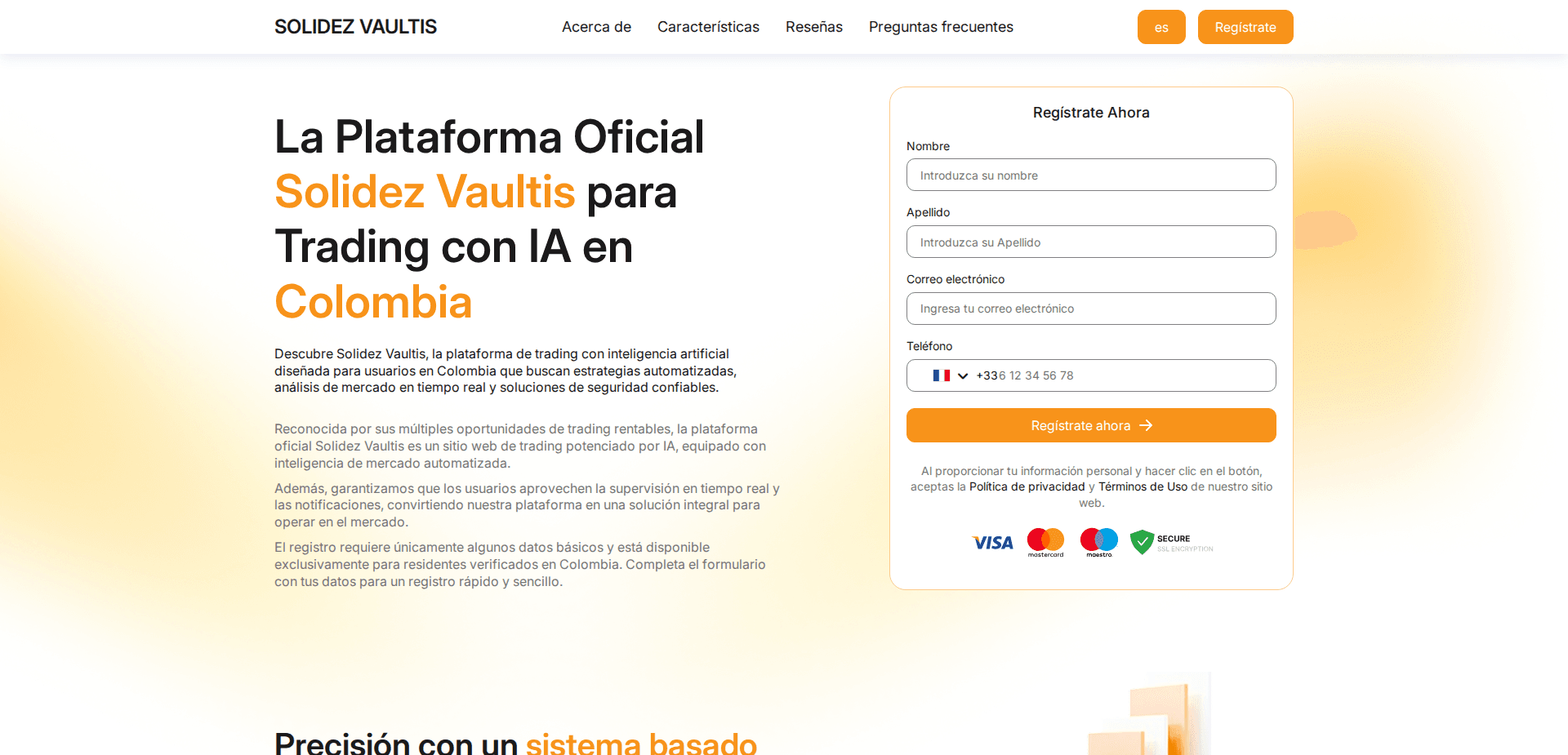 Website screenshot for https://solidez-vaultis.com/ - 1