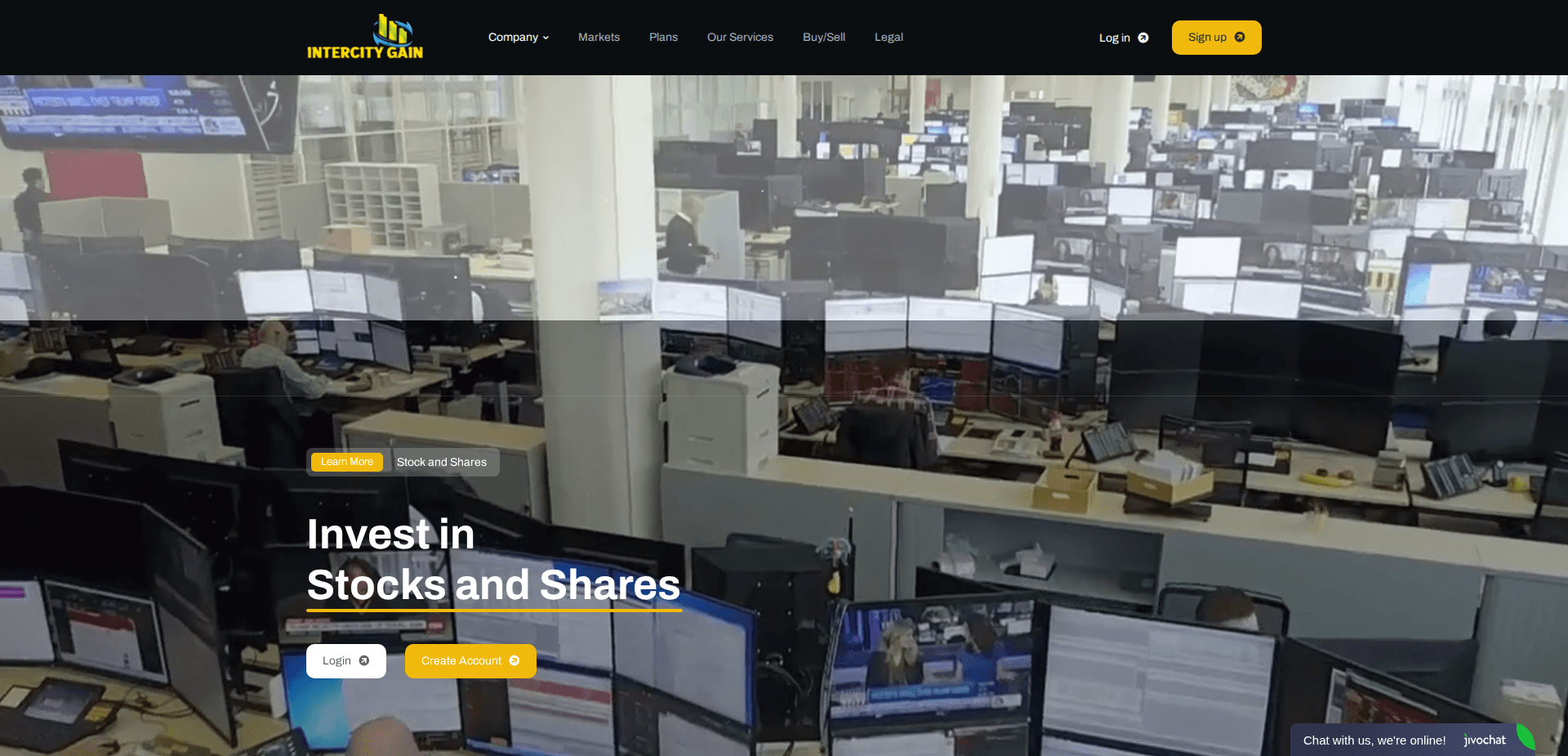 Website screenshot for https://intercitygain.com/ - 1