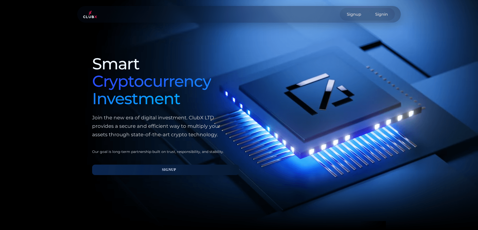 Website screenshot for https://clubx.biz/ - 1