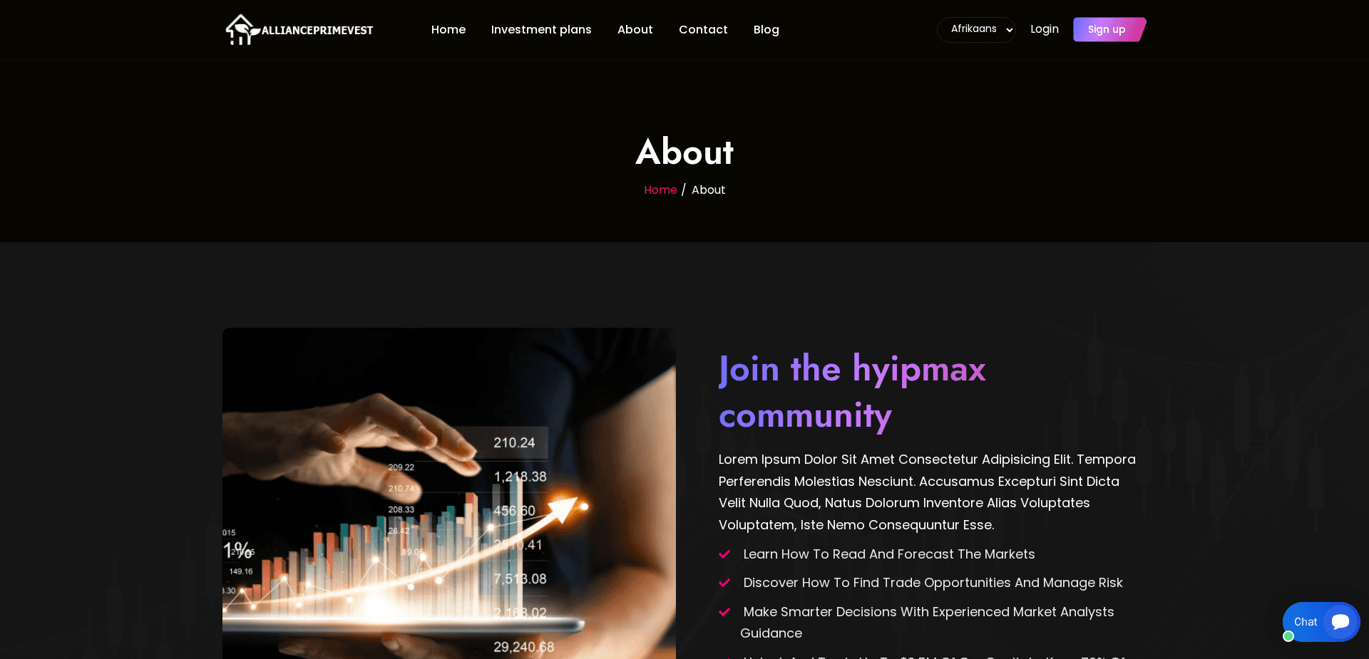 Website screenshot for https://allianceprimevest.com/ - 2