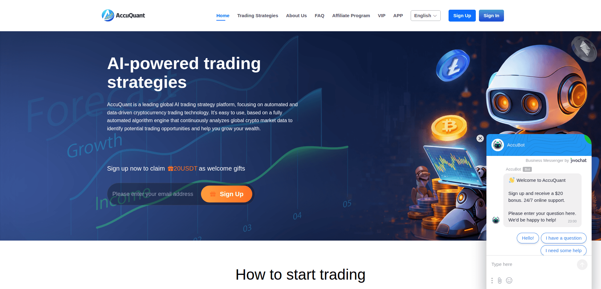 Website screenshot for https://accuquant.com/ - 1