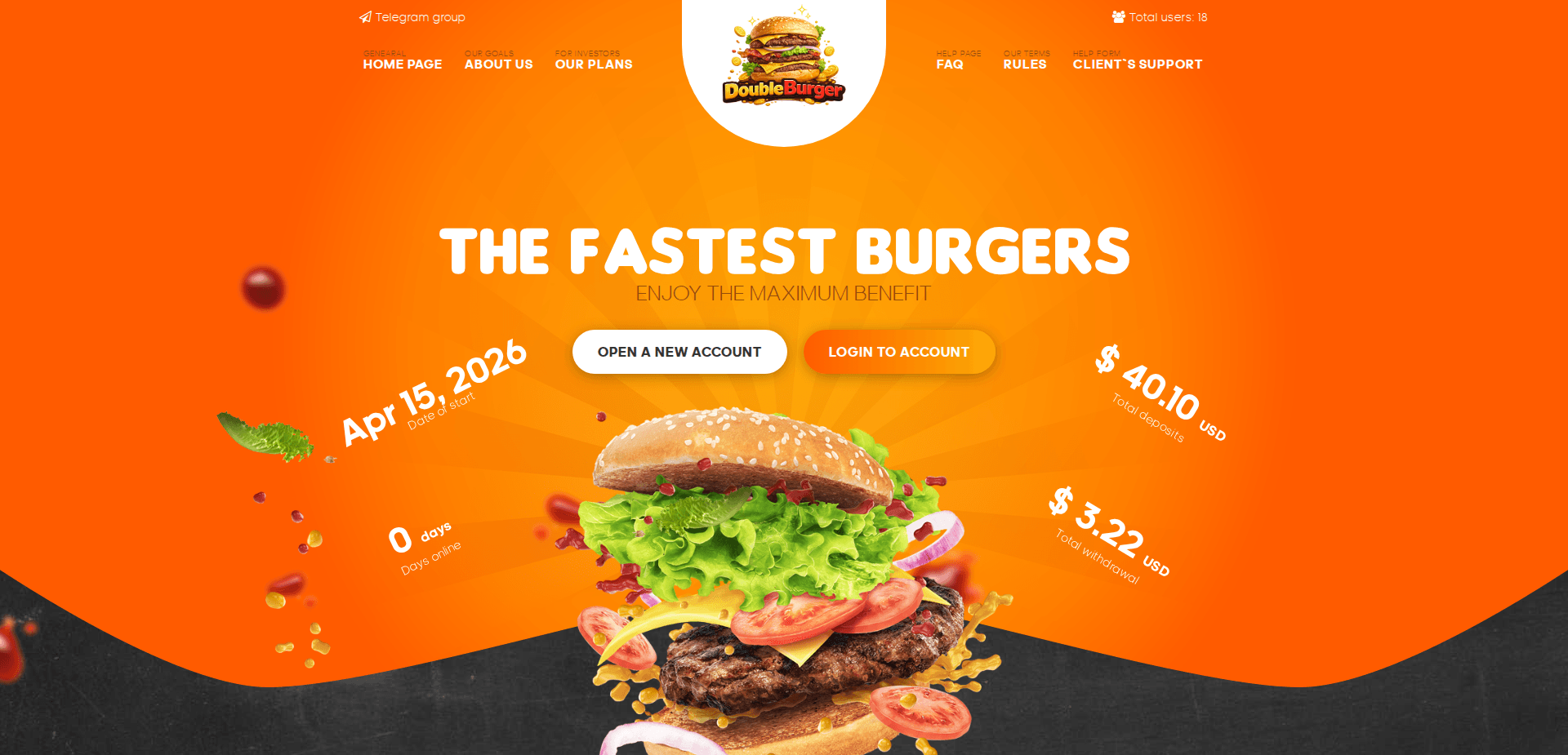 Website screenshot for https://doubleburger.shop/ - 1