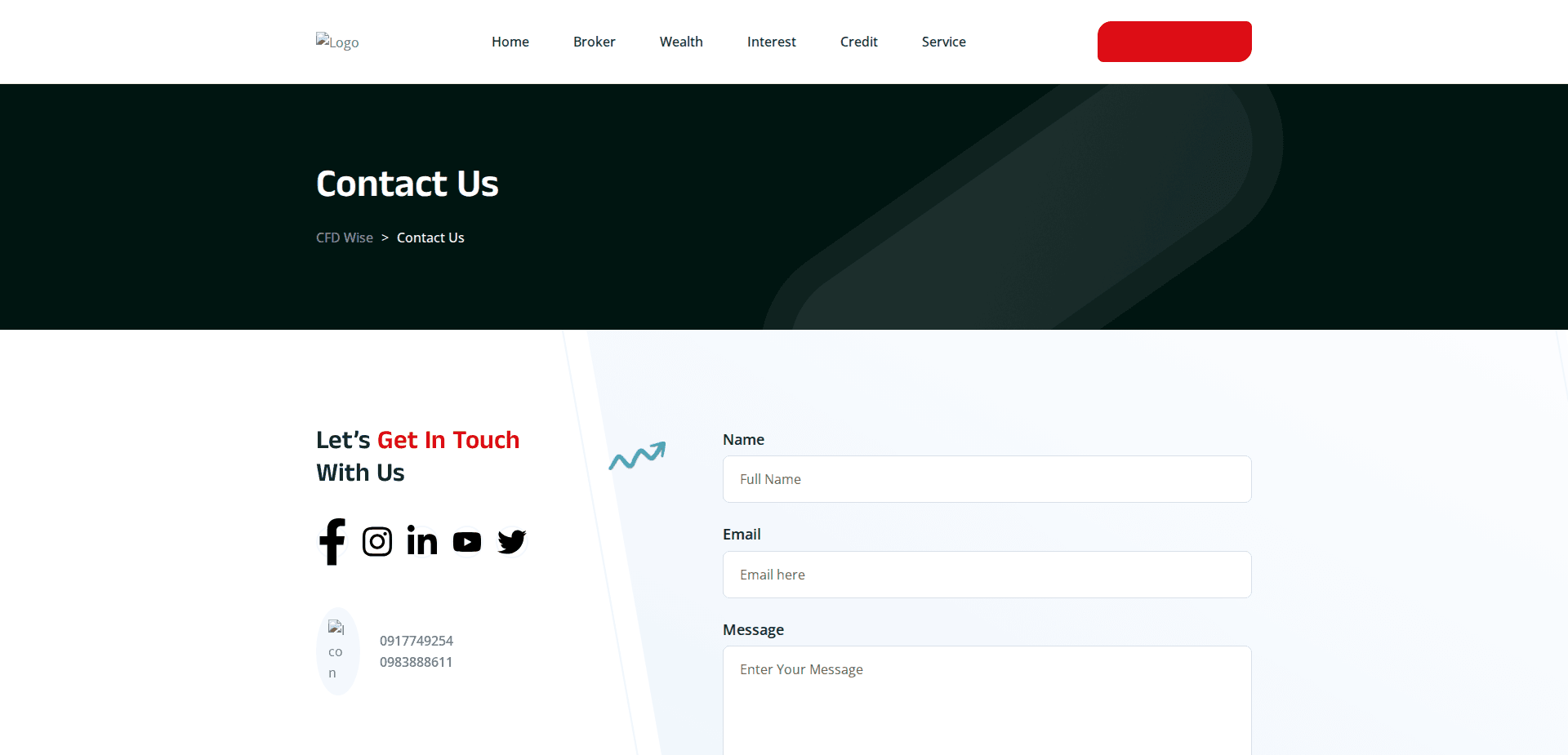 Website screenshot for https://cfdwise.com/ - 3